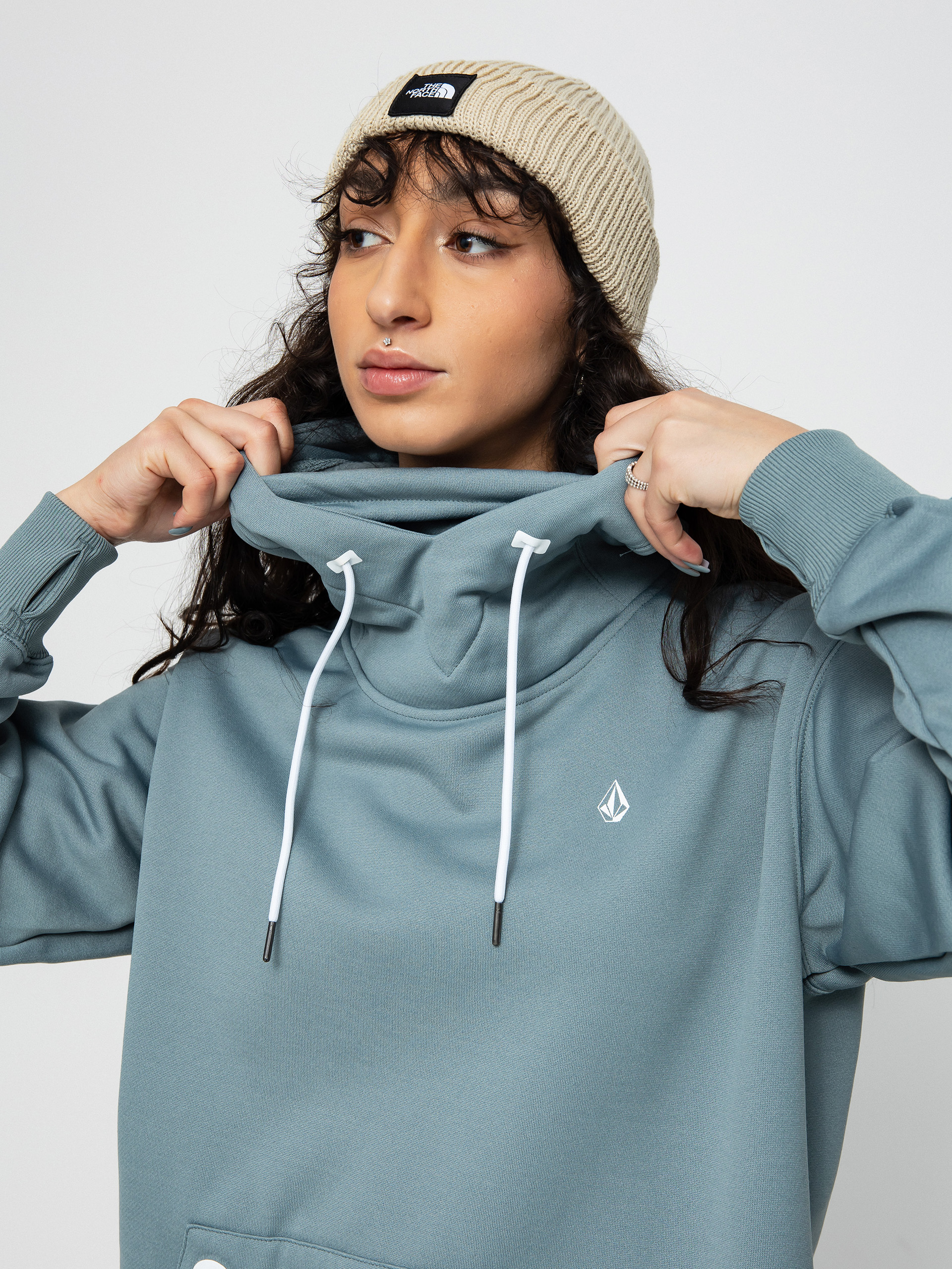 Volcom Women's Spring Shred Hooded Fleece - Ultra-Soft Water-Resistant Sweatshirt