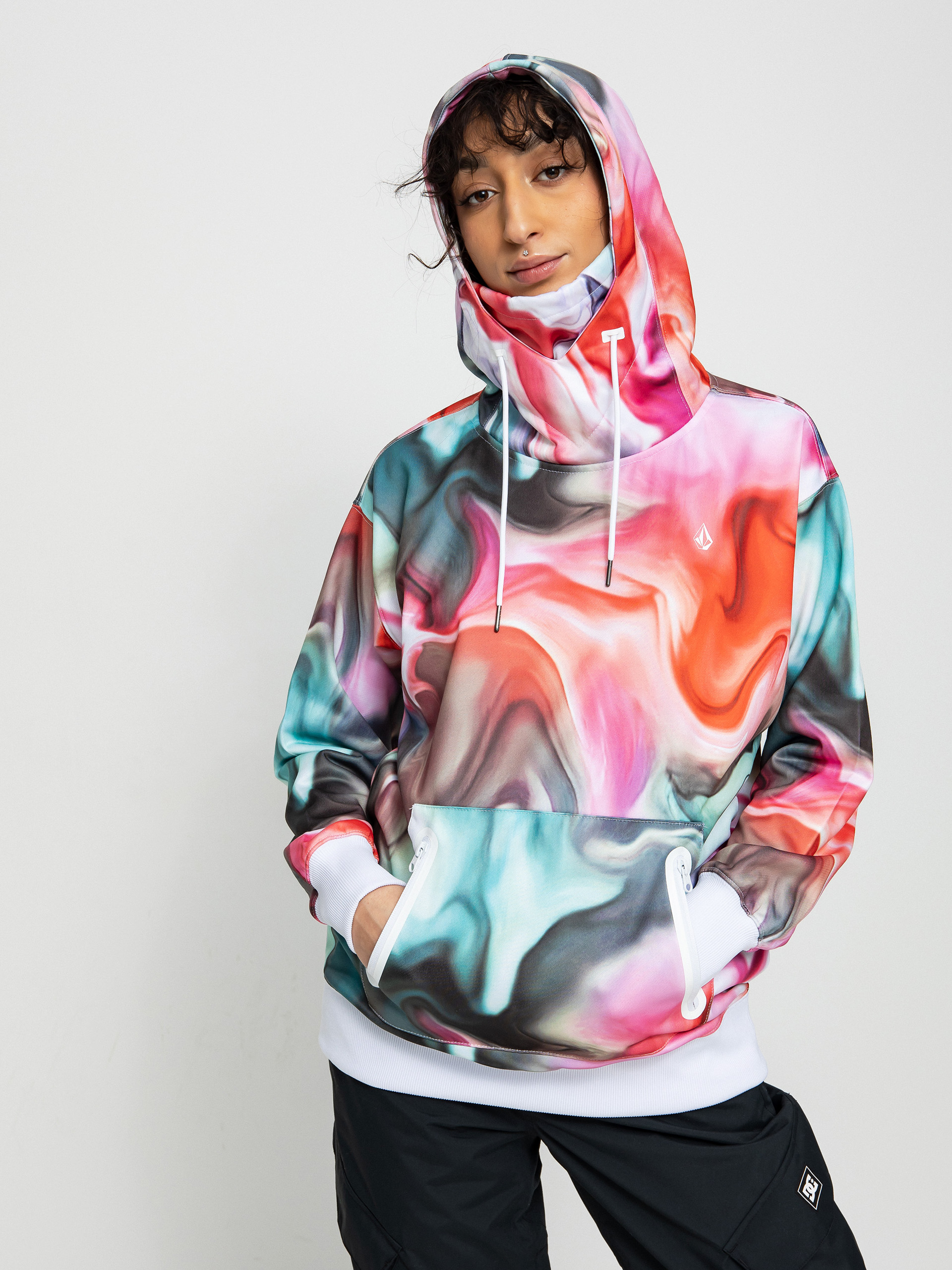 Womens Volcom Spring Shred HD Active sweatshirt (nebula print)