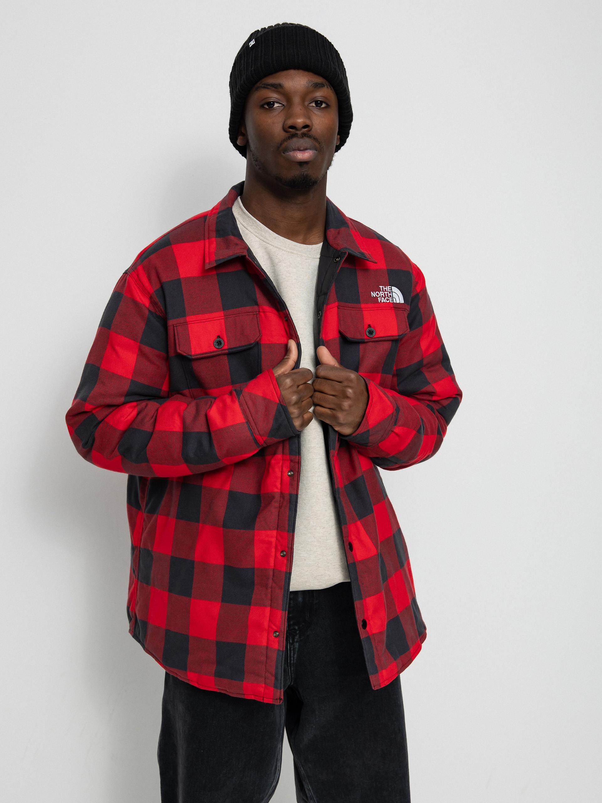 The North Face Reversible ThermoBall Jacke (tnf black/tnf red)