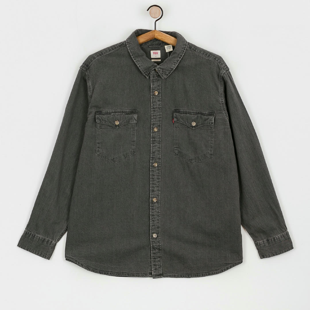 Levi's® Relaxed Fit Western Shirt (black worn)