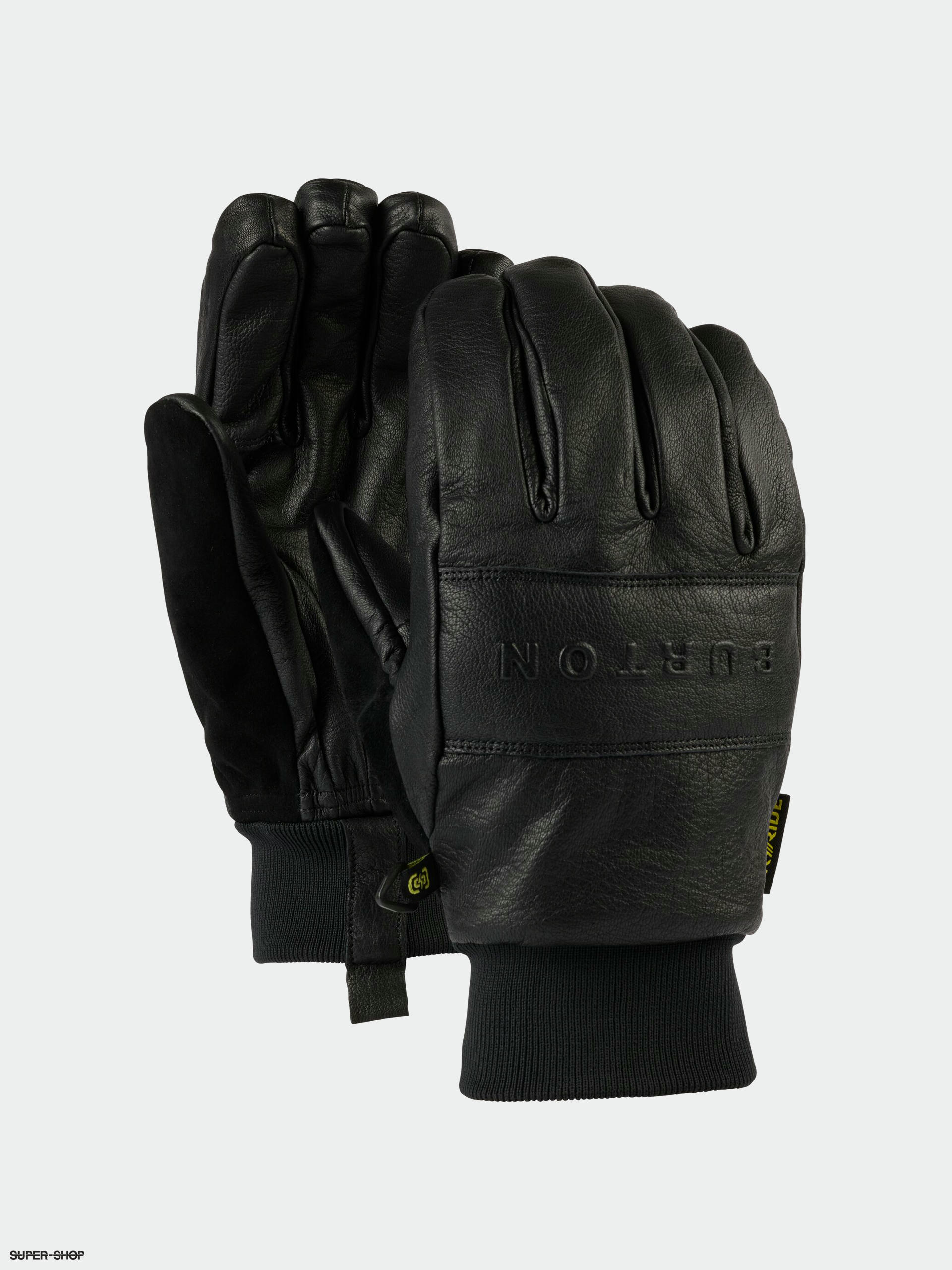 Burton Treeline Leather Gloves true black