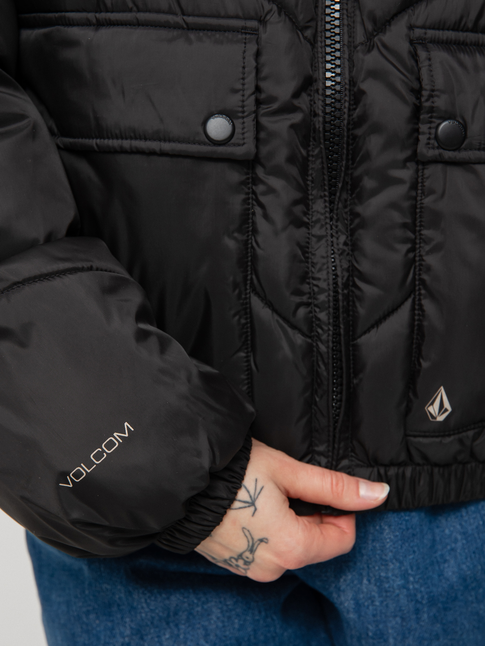 Volcom Down'N Puff Reversible Jacke Wmn (black)