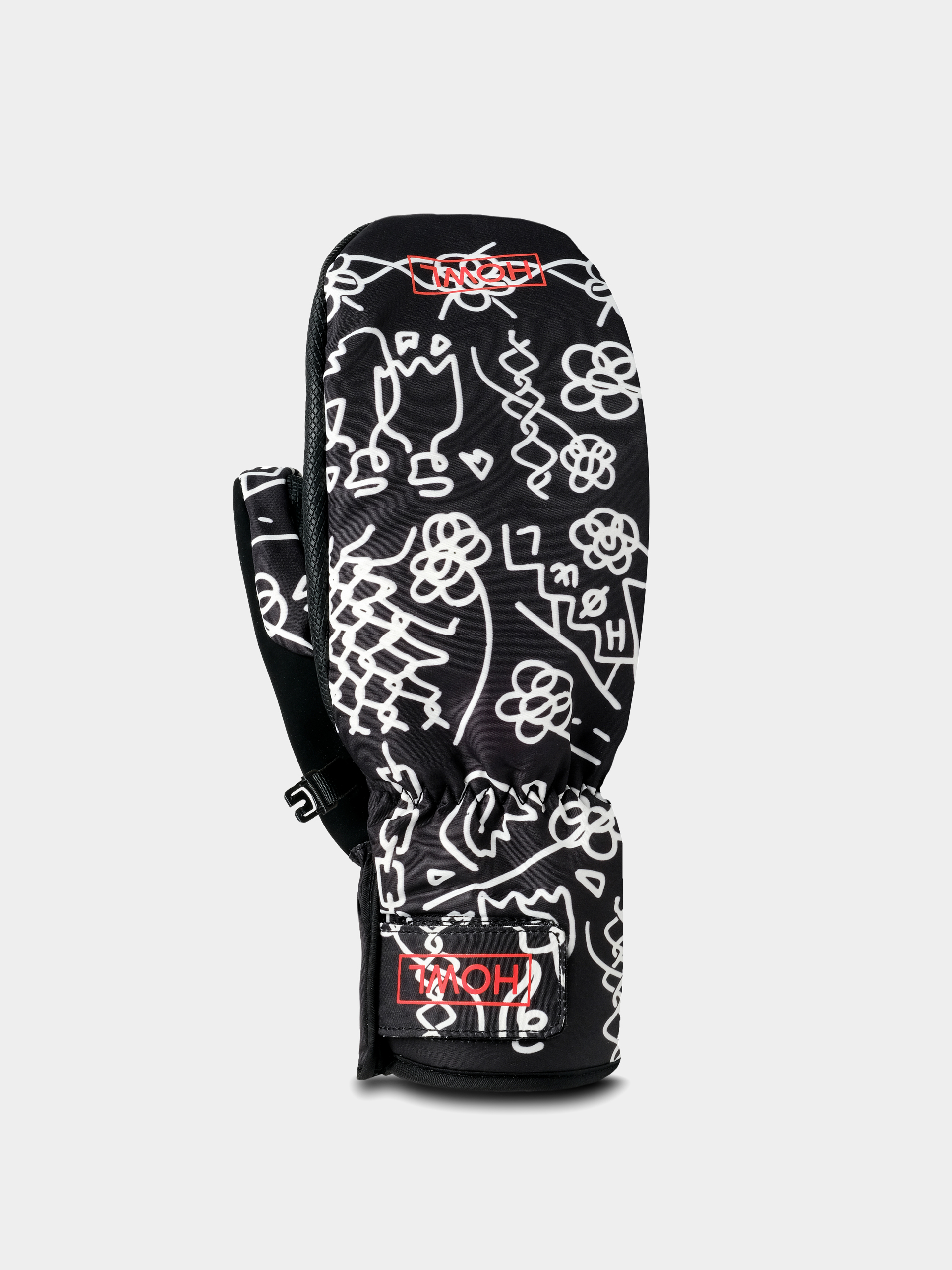Howl Flyweight Mitt Gloves (black flash art david lebicar)