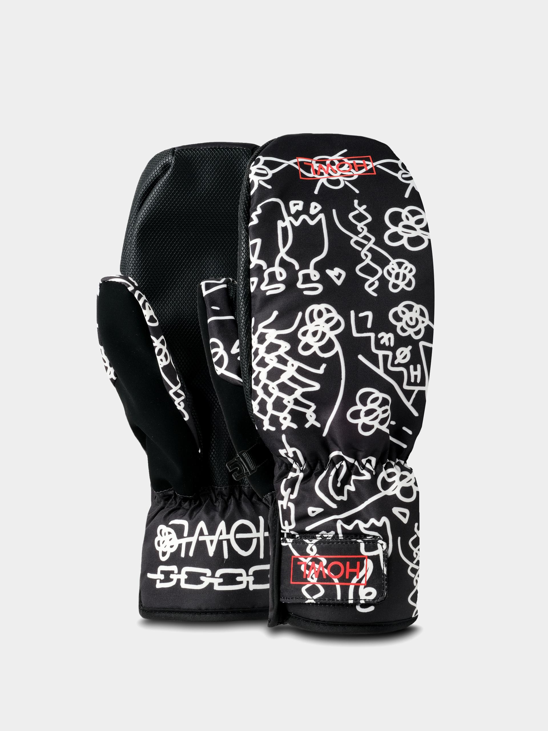 Howl Flyweight Mitt Gloves (black flash art david lebicar)