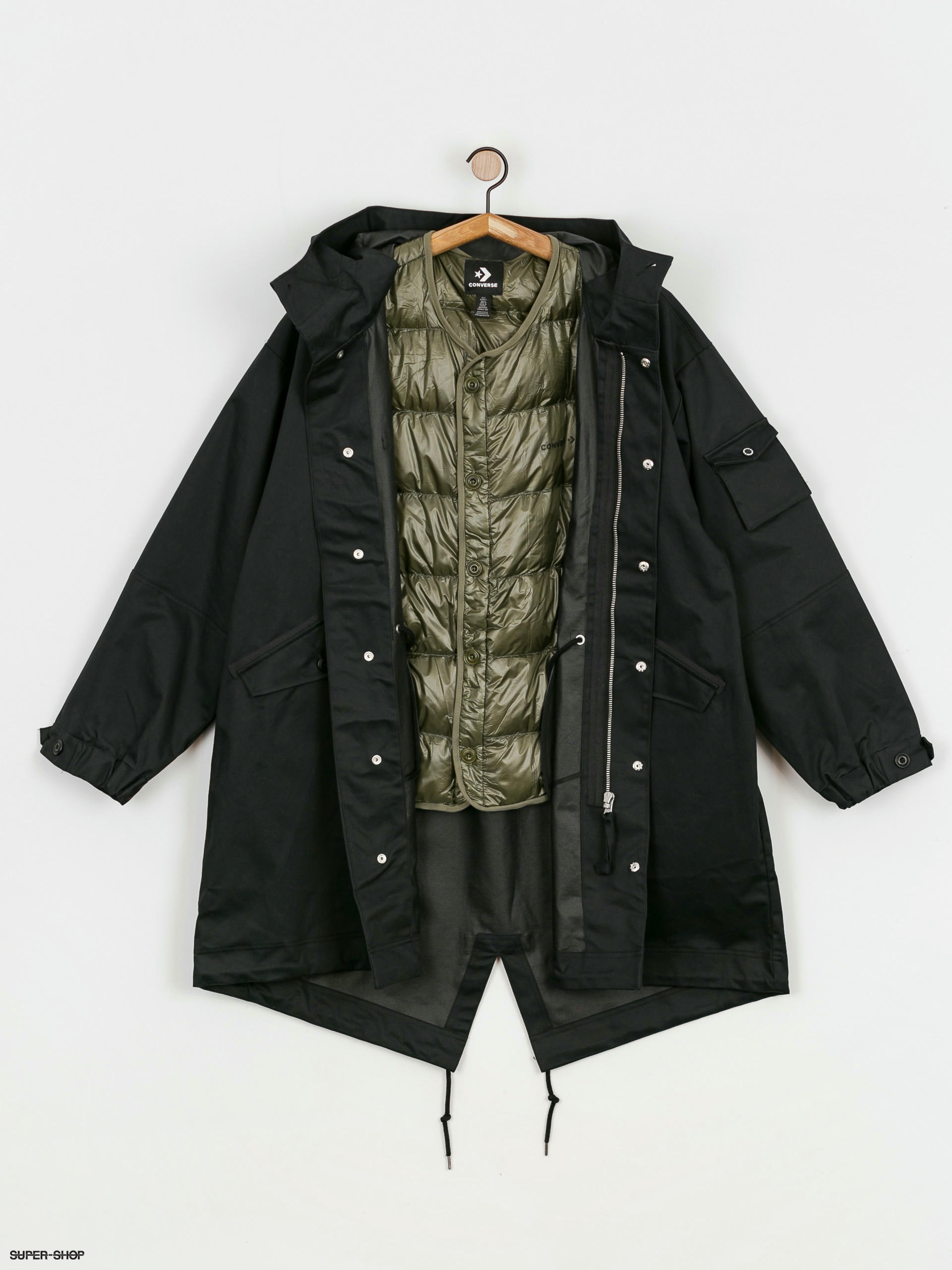 Converse on sale military jacket