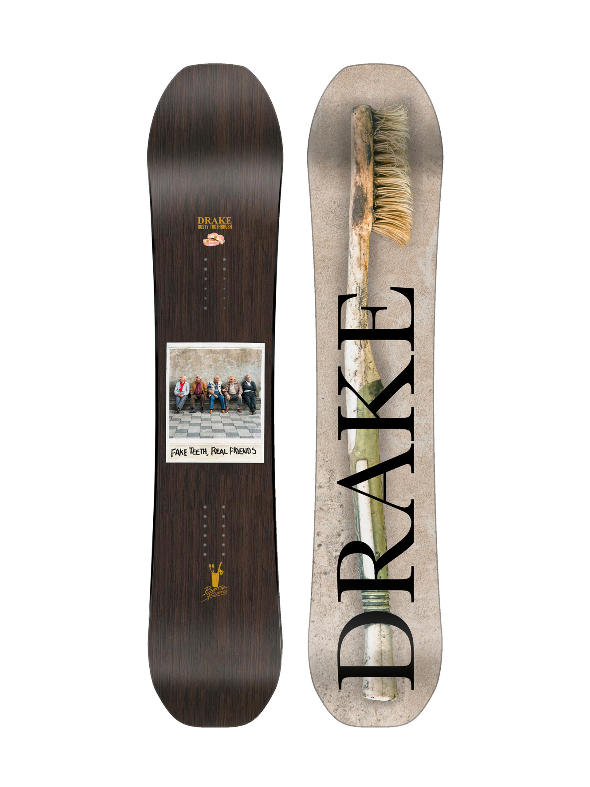 Mens Drake Battle Rusty Snowboard 