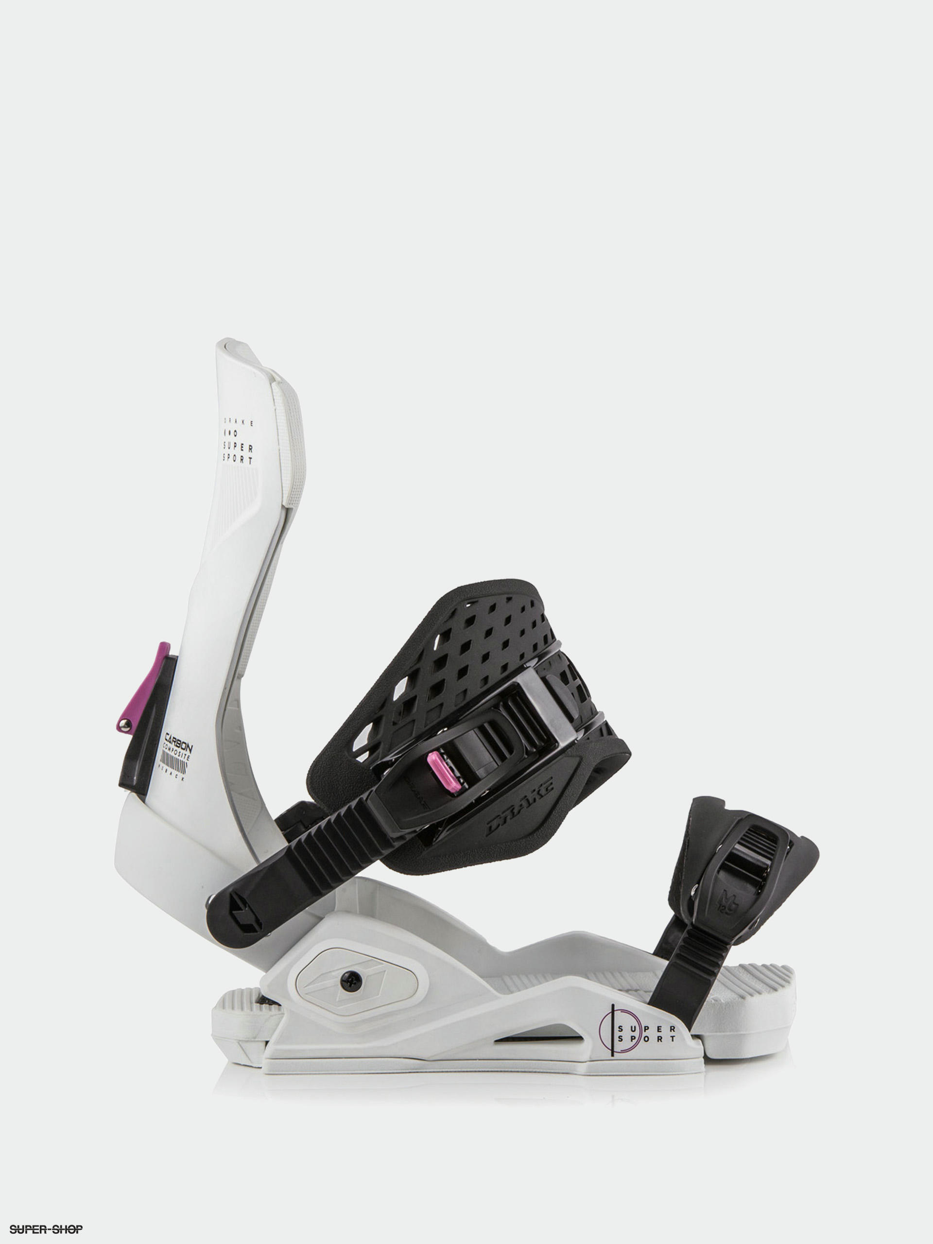 Mens Drake Super Sport Snowboard bindings (white/black)