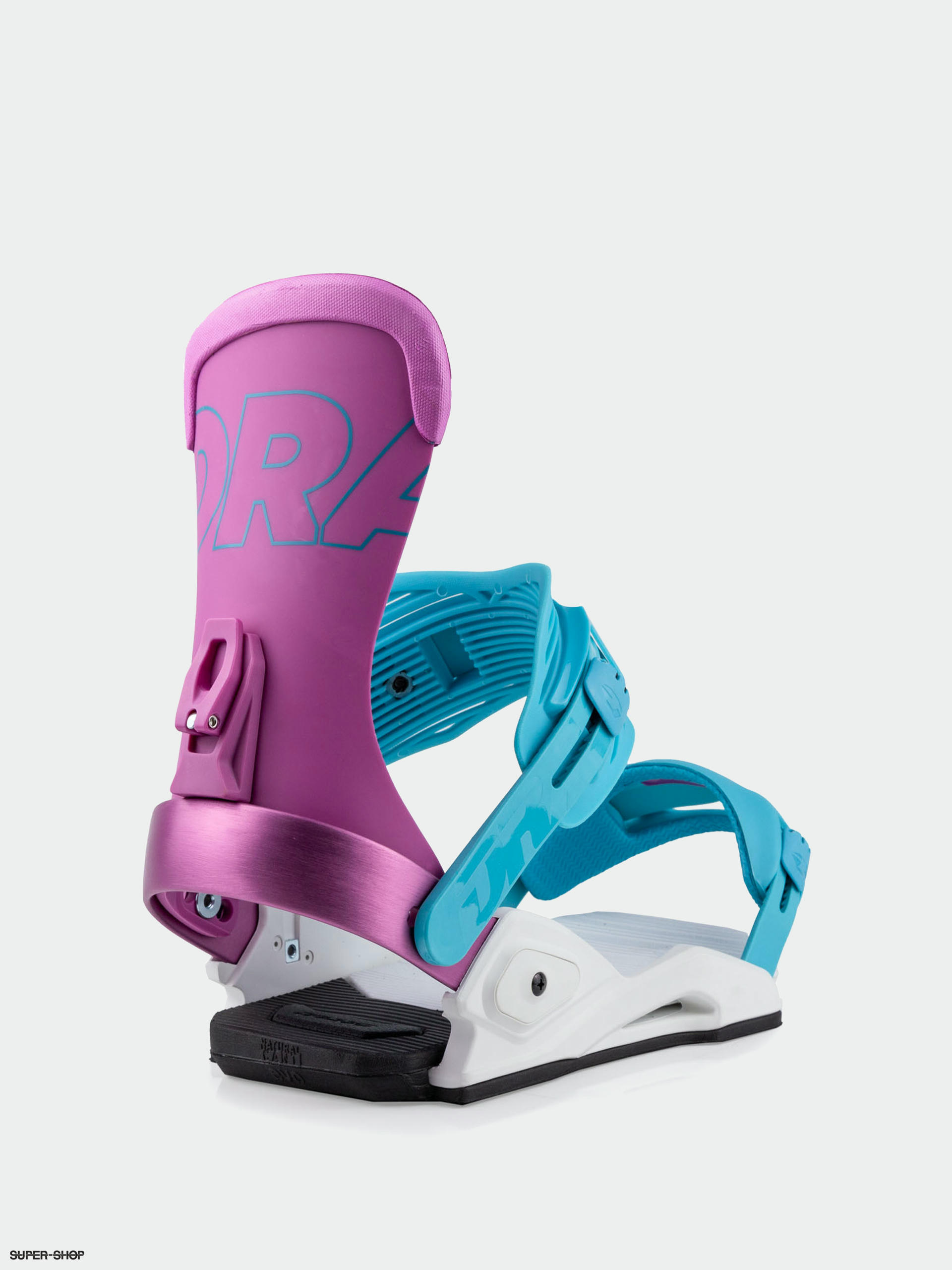 Mens Drake Reload Snowboard bindings (white/purple)