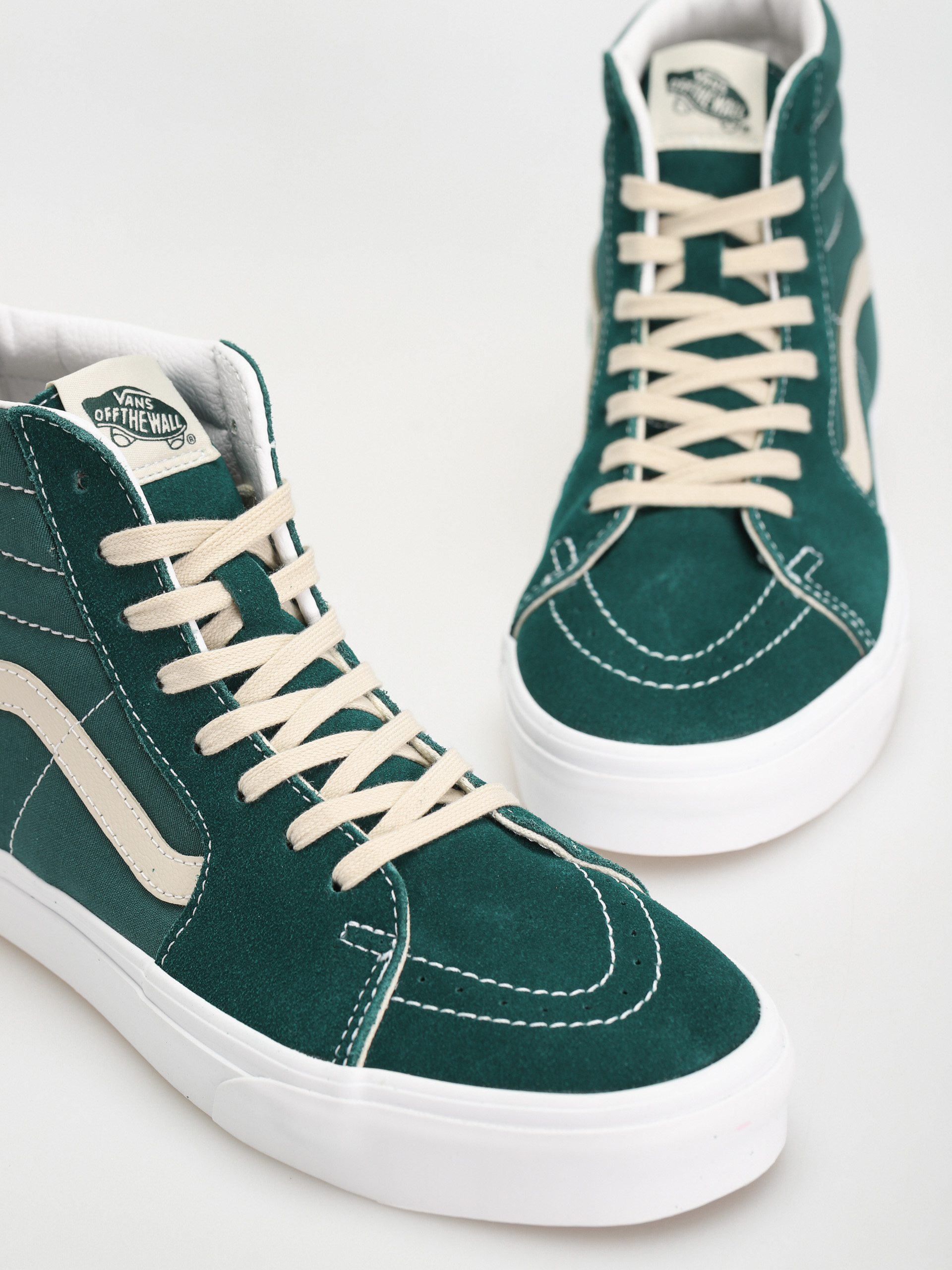 Vans Sk8 Hi Shoes (team wellness green/true white)