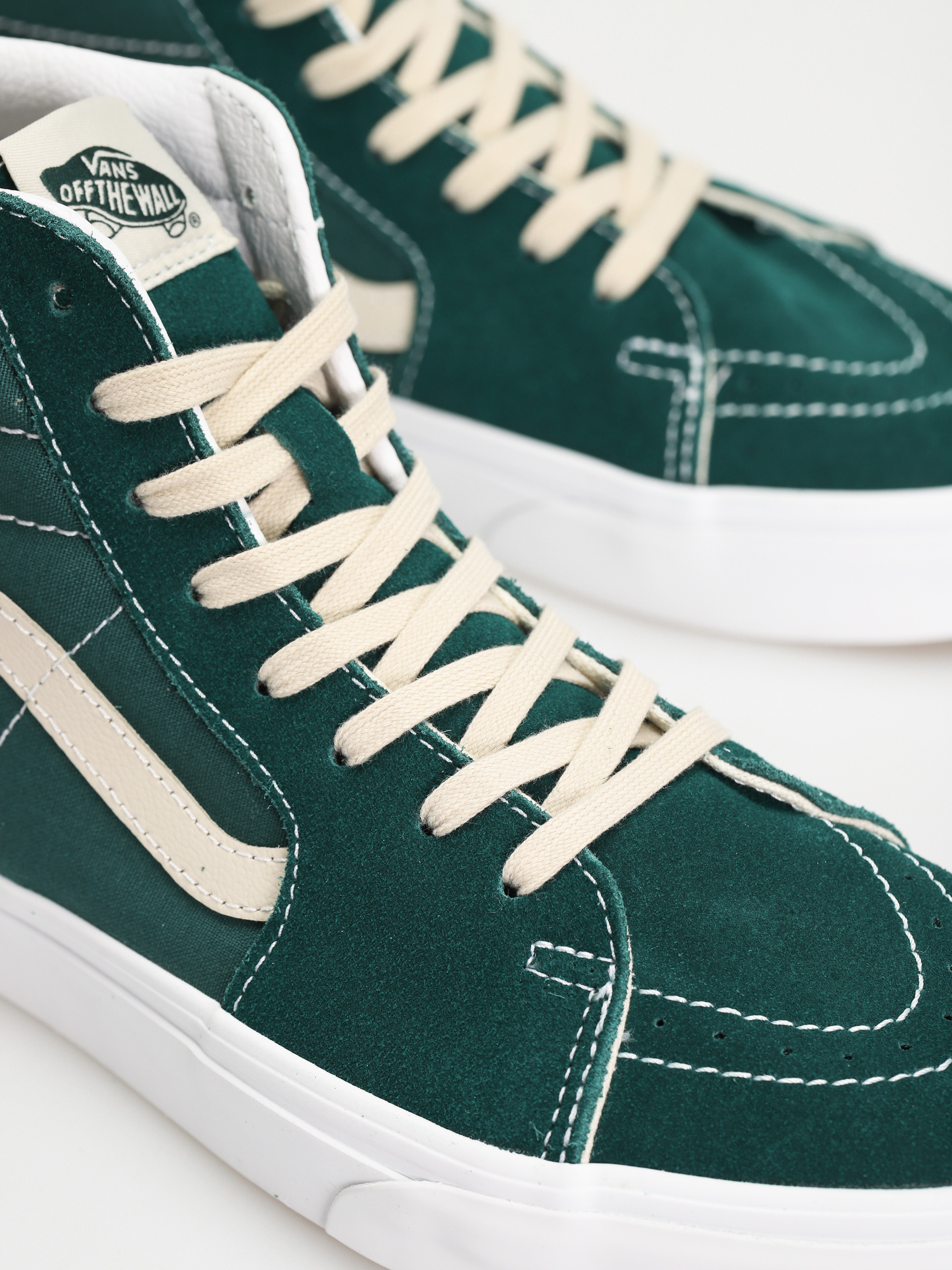 Vans Sk8 Hi Shoes (team wellness green/true white)
