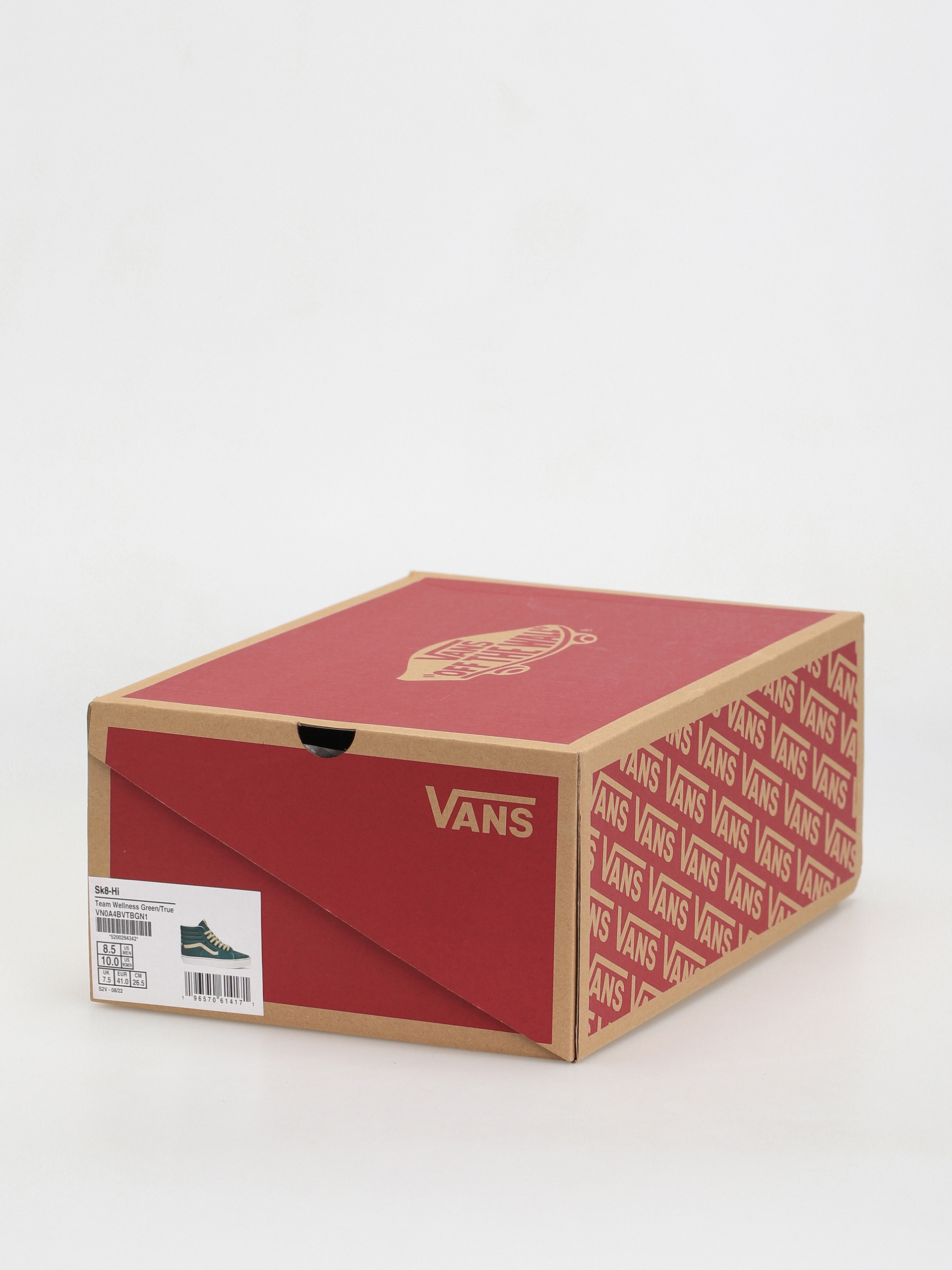 Vans Sk8 Hi Shoes (team wellness green/true white)