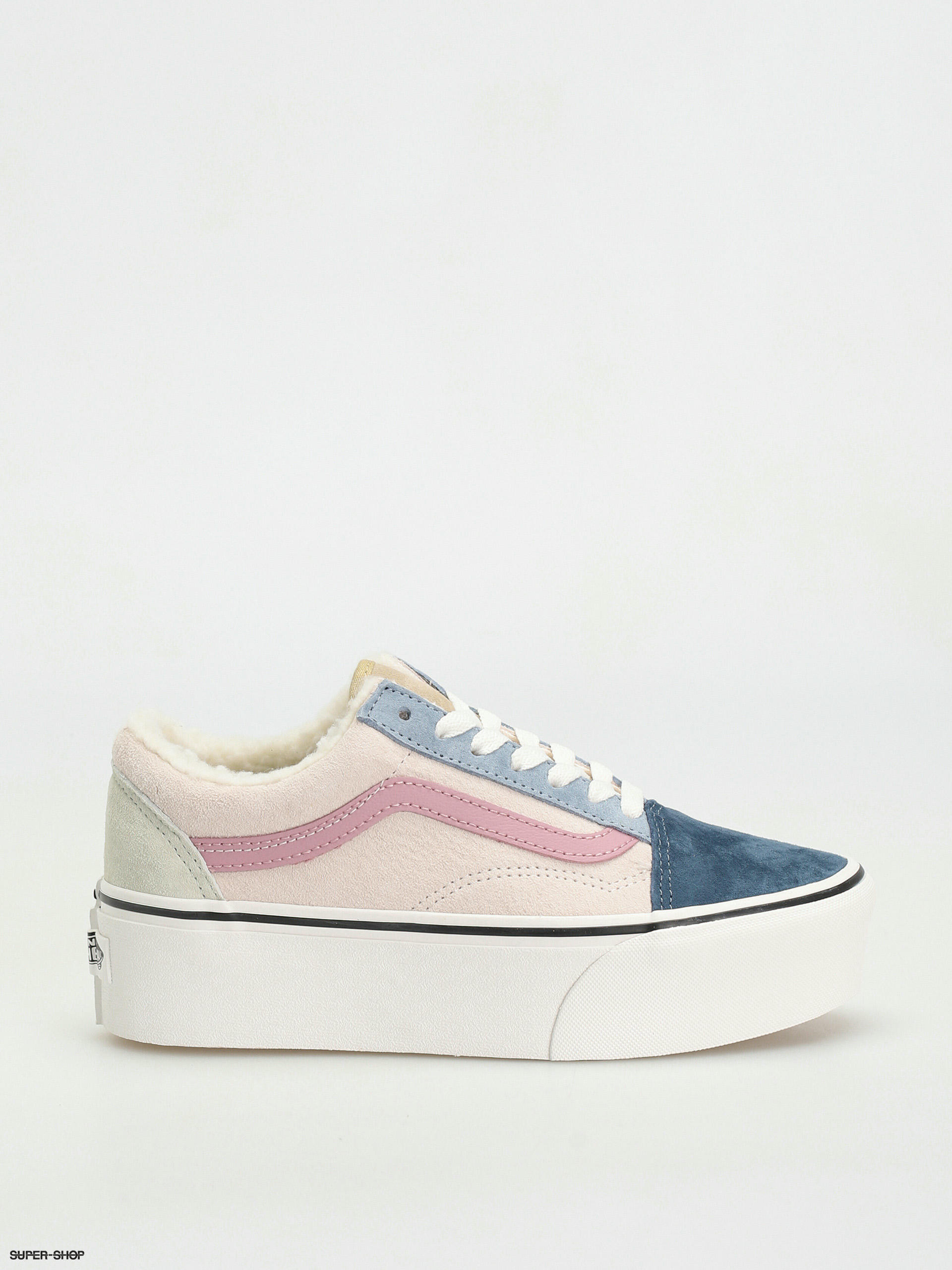 Vans old clearance skool pink blue