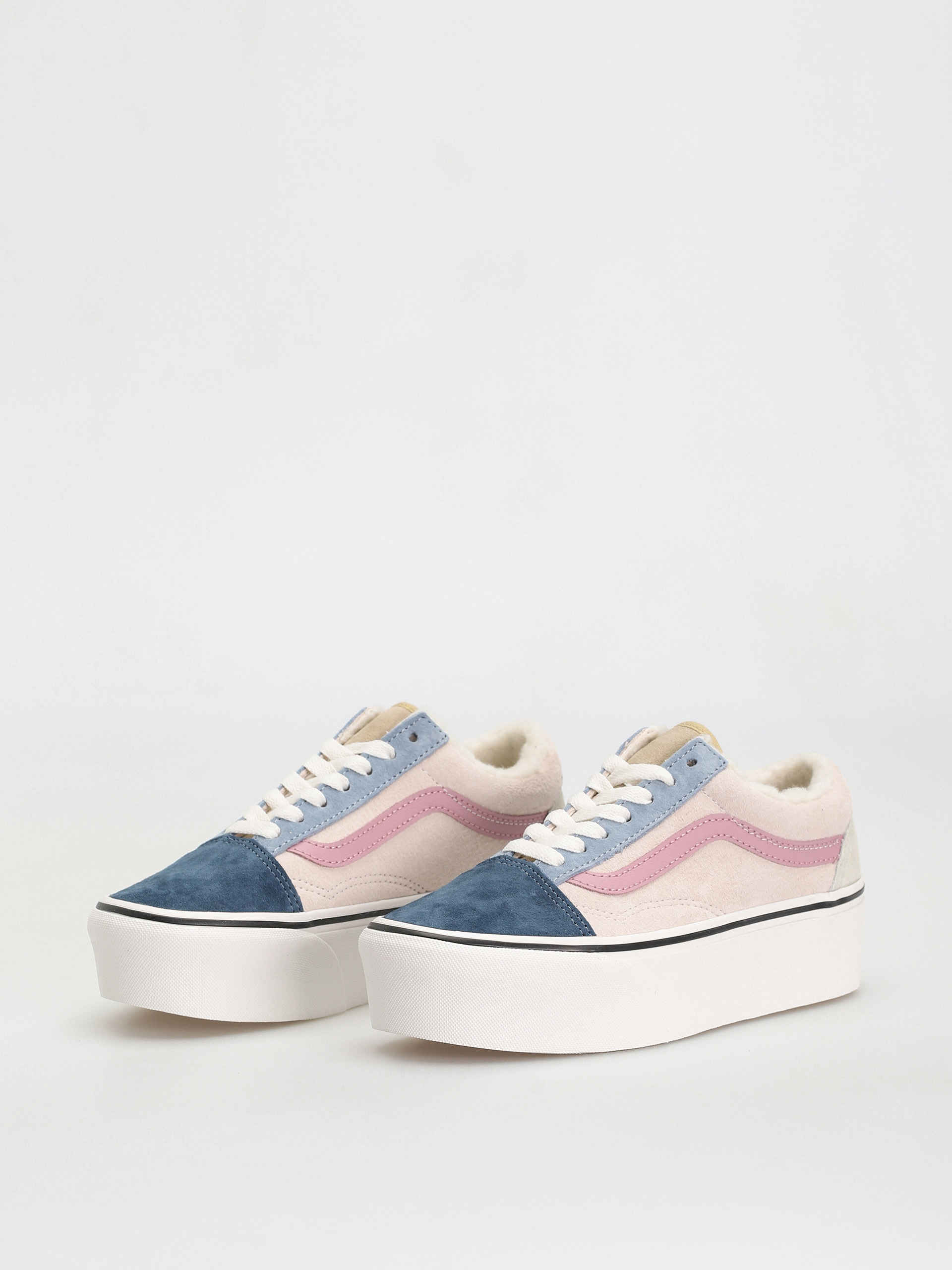 Vans Old Skool Stackform Schuhe (pig suede/sherpa multi color)