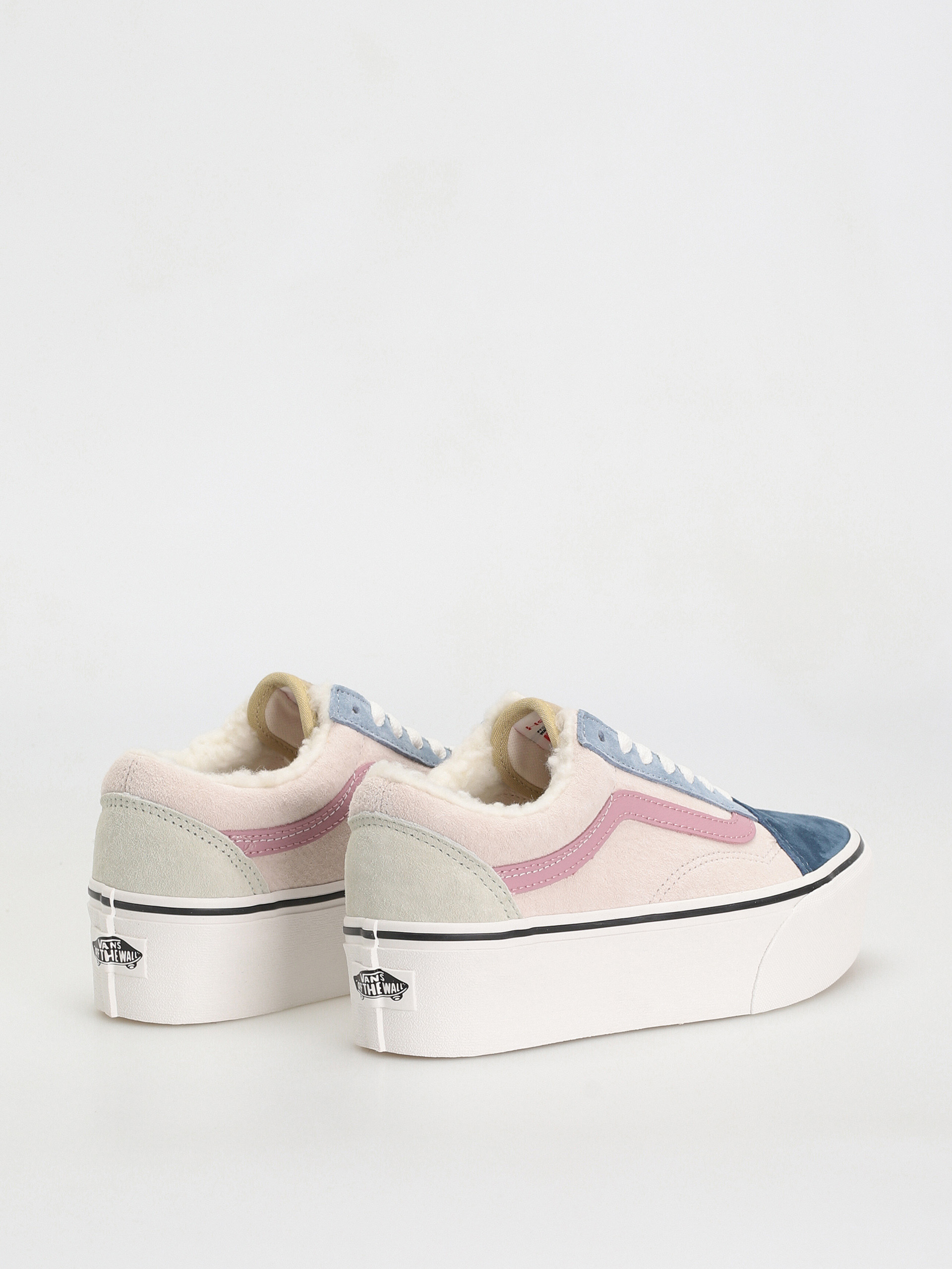 Vans Old Skool Stackform Schuhe (pig suede/sherpa multi color)