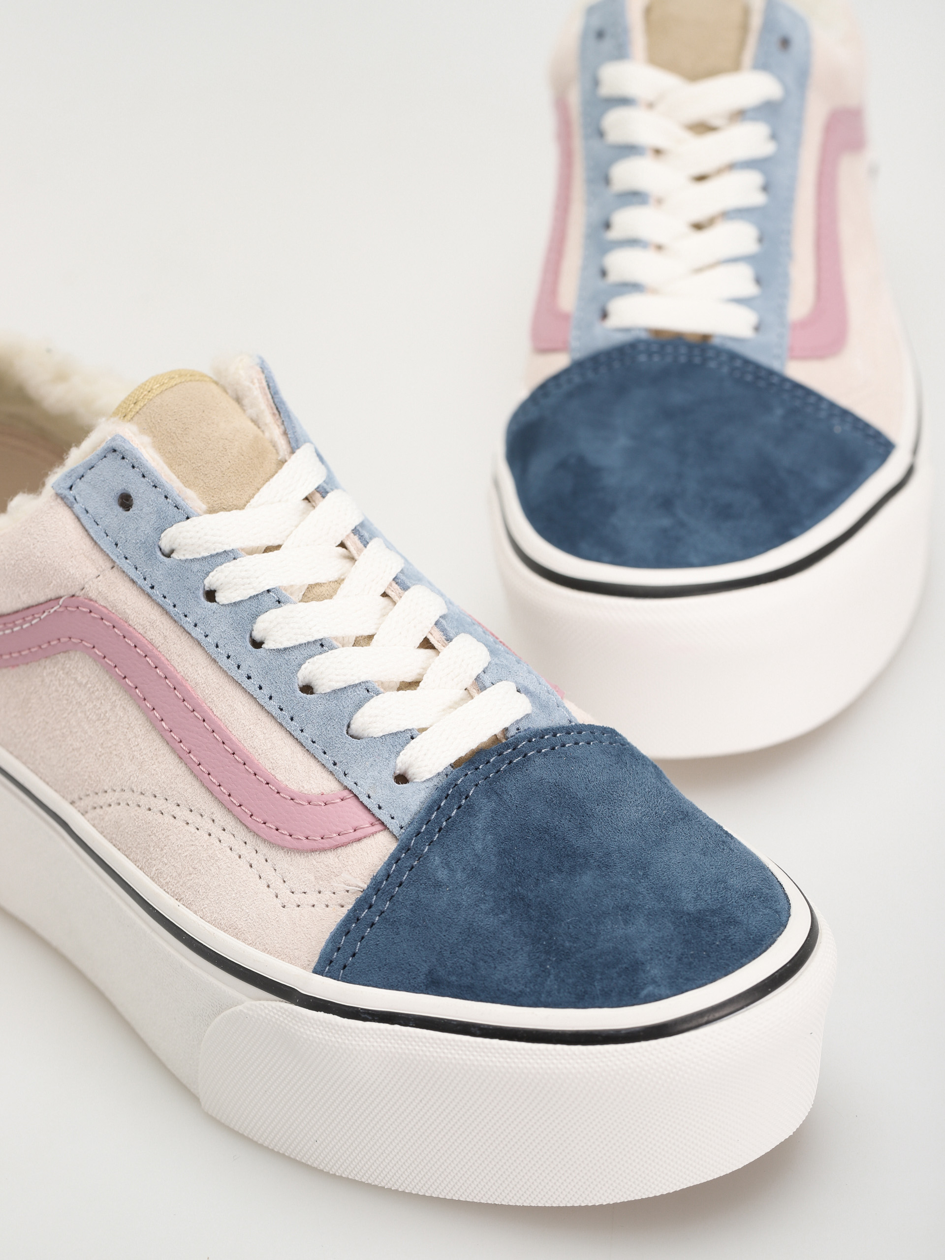 Vans Old Skool Stackform Schuhe (pig suede/sherpa multi color)