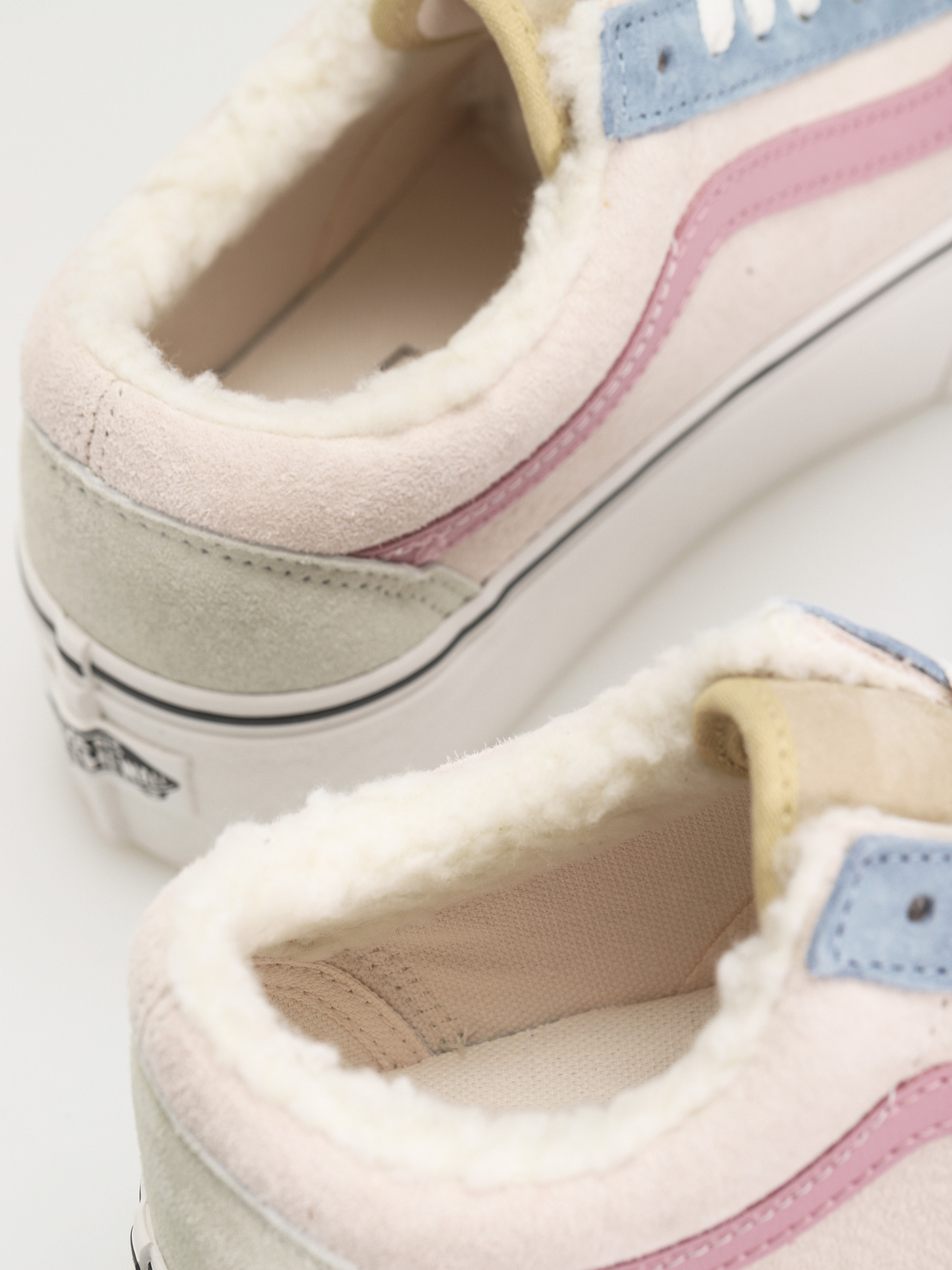 Vans Old Skool Stackform Shoes (pig suede/sherpa multi color)