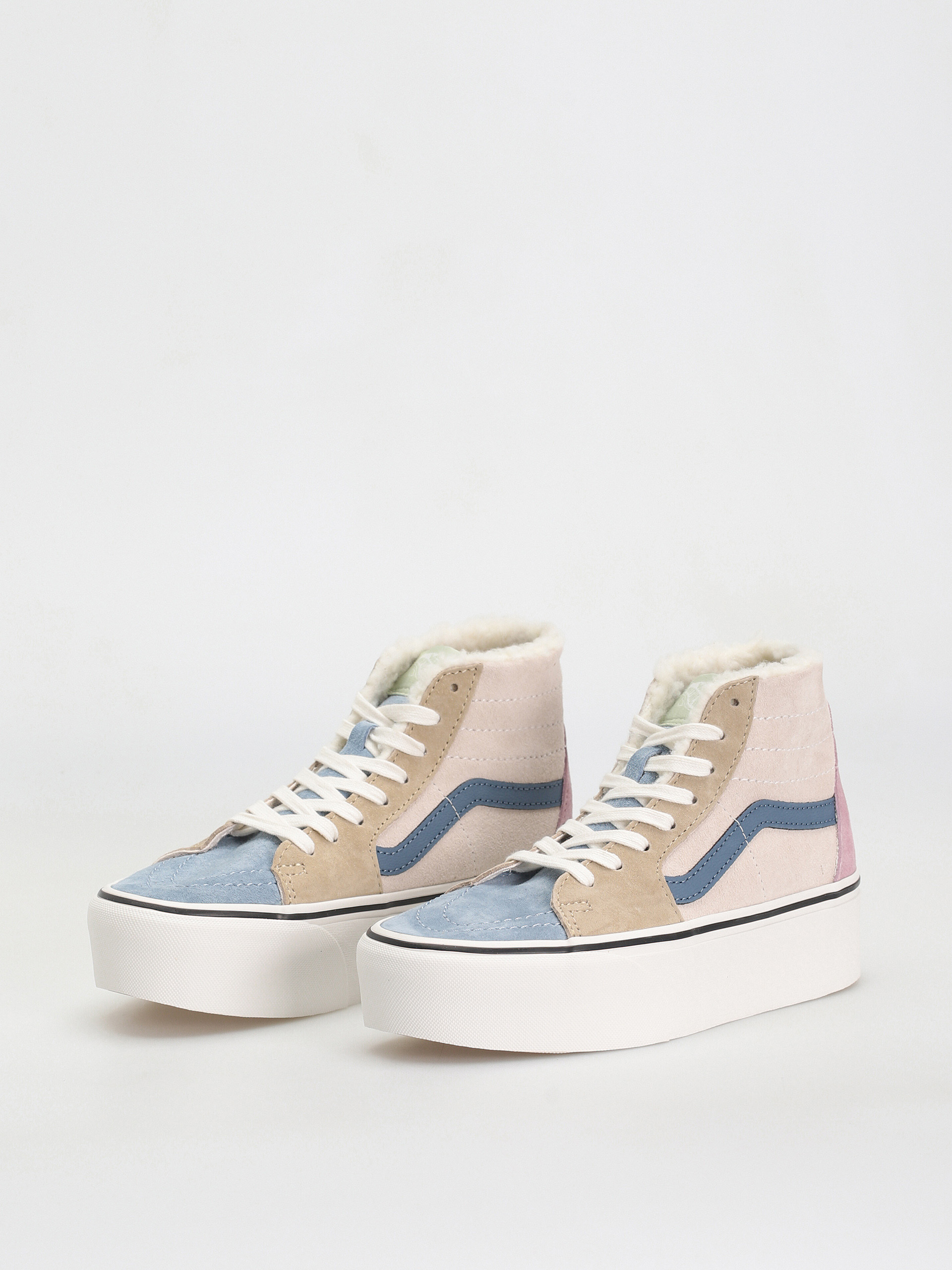 Vans Sk8 Hi Tapered Stackform Schuhe (pig suede/sherpa multi color)