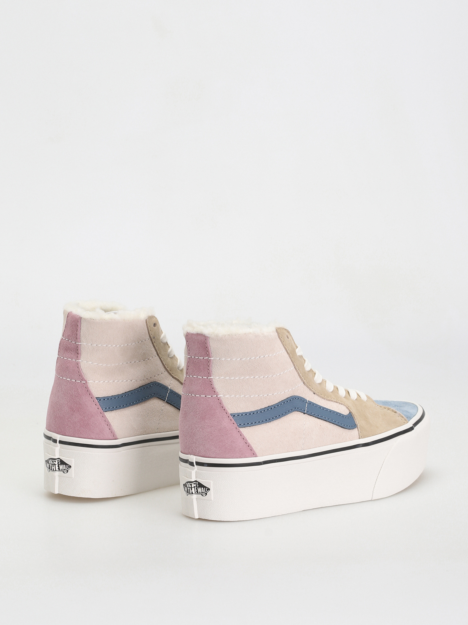 Vans Sk8 Hi Tapered Stackform Schuhe (pig suede/sherpa multi color)