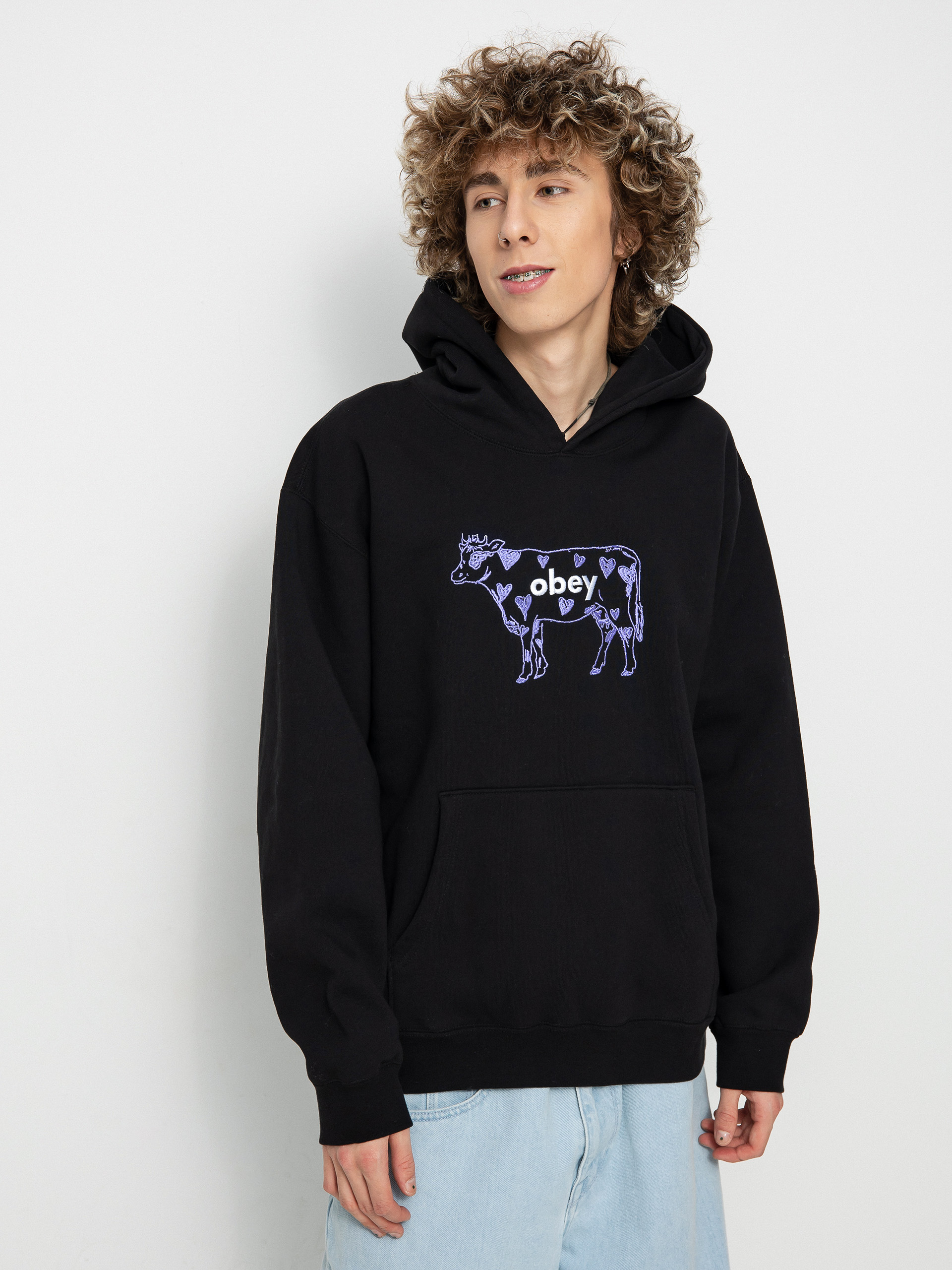 OBEY Obey Cow Extra Heavy HD Hoodie (black)