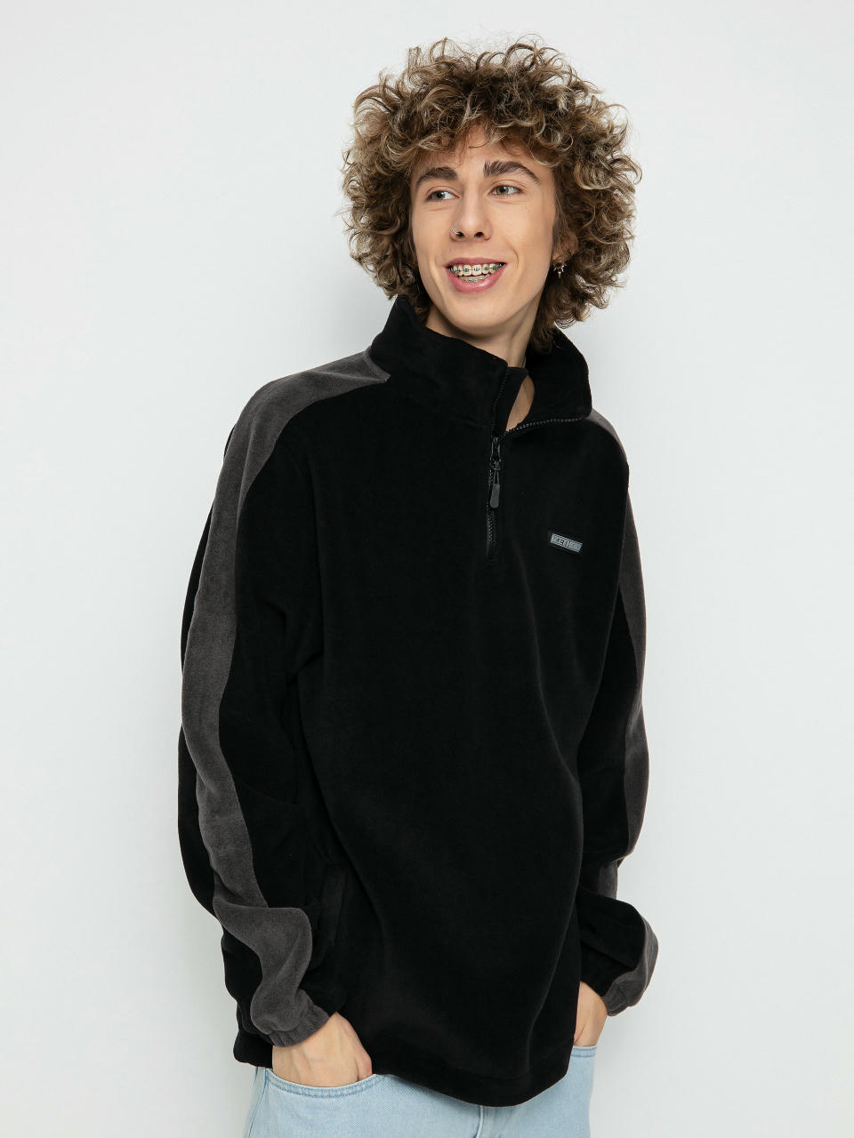 Method Fast Times 1/4 Zip Fleece (black/dark grey)