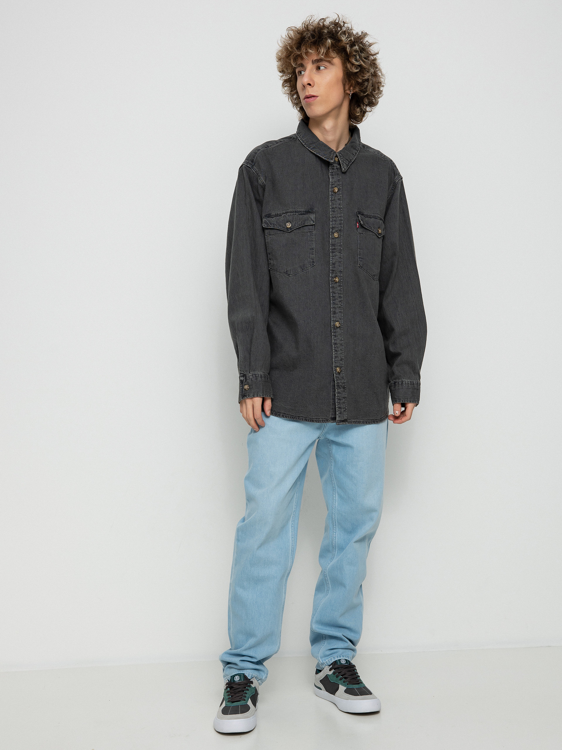 Levi's® Relaxed Fit Western Hemd (black worn)