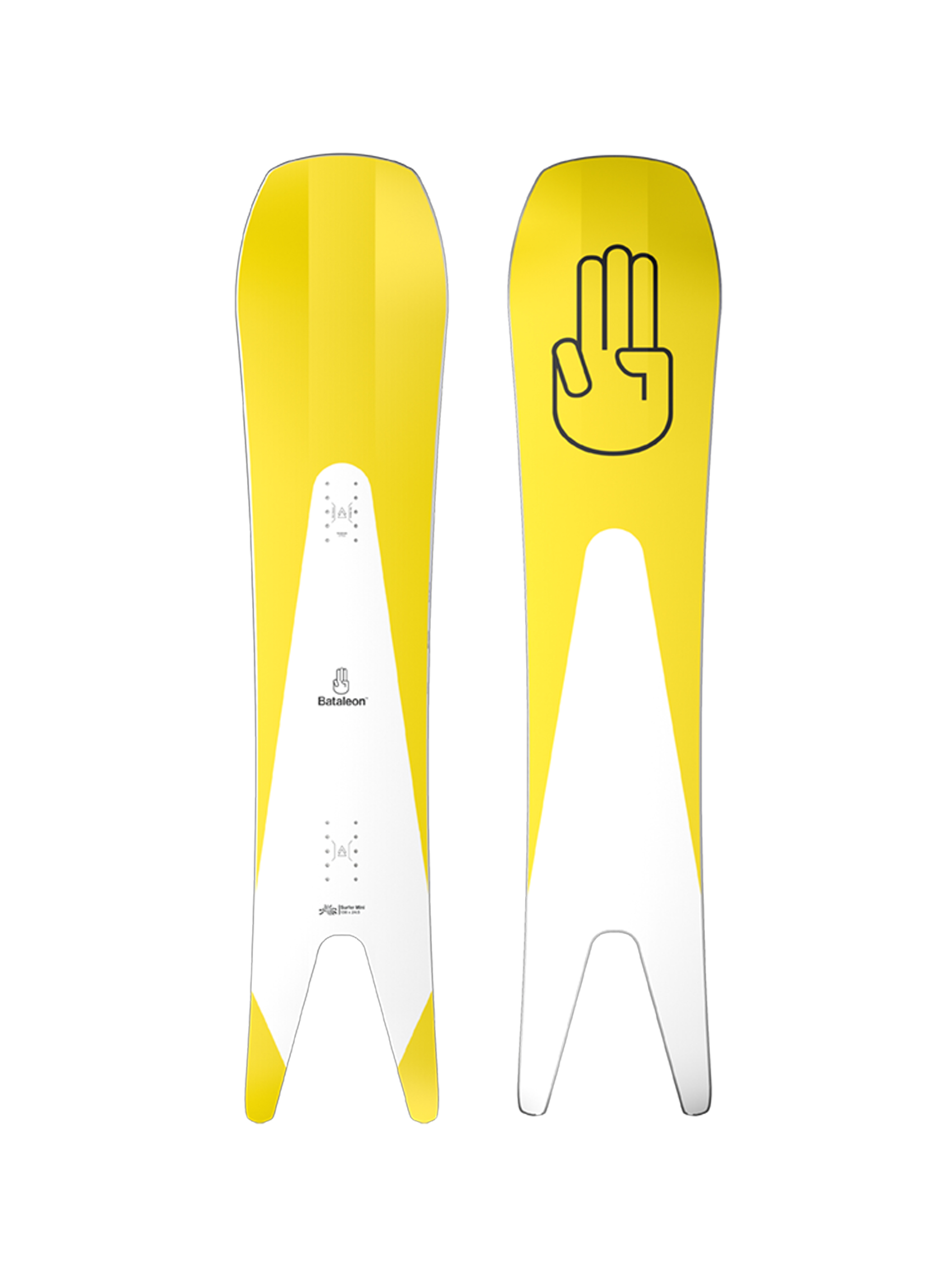 Bataleon Surfer Mini JR Snowboard - yellow