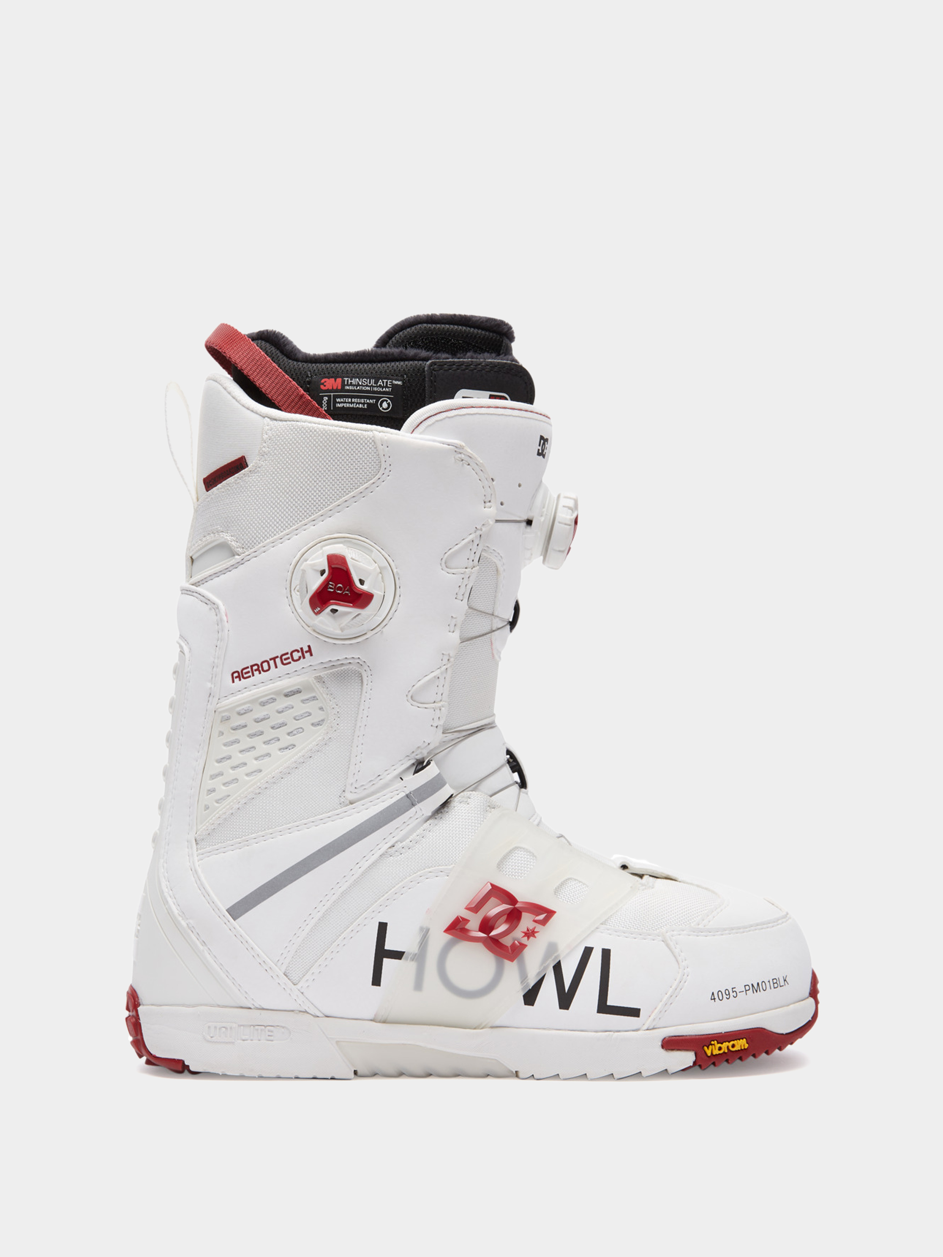 Mens DC X Howl Phantom Snowboard boots (white/red)