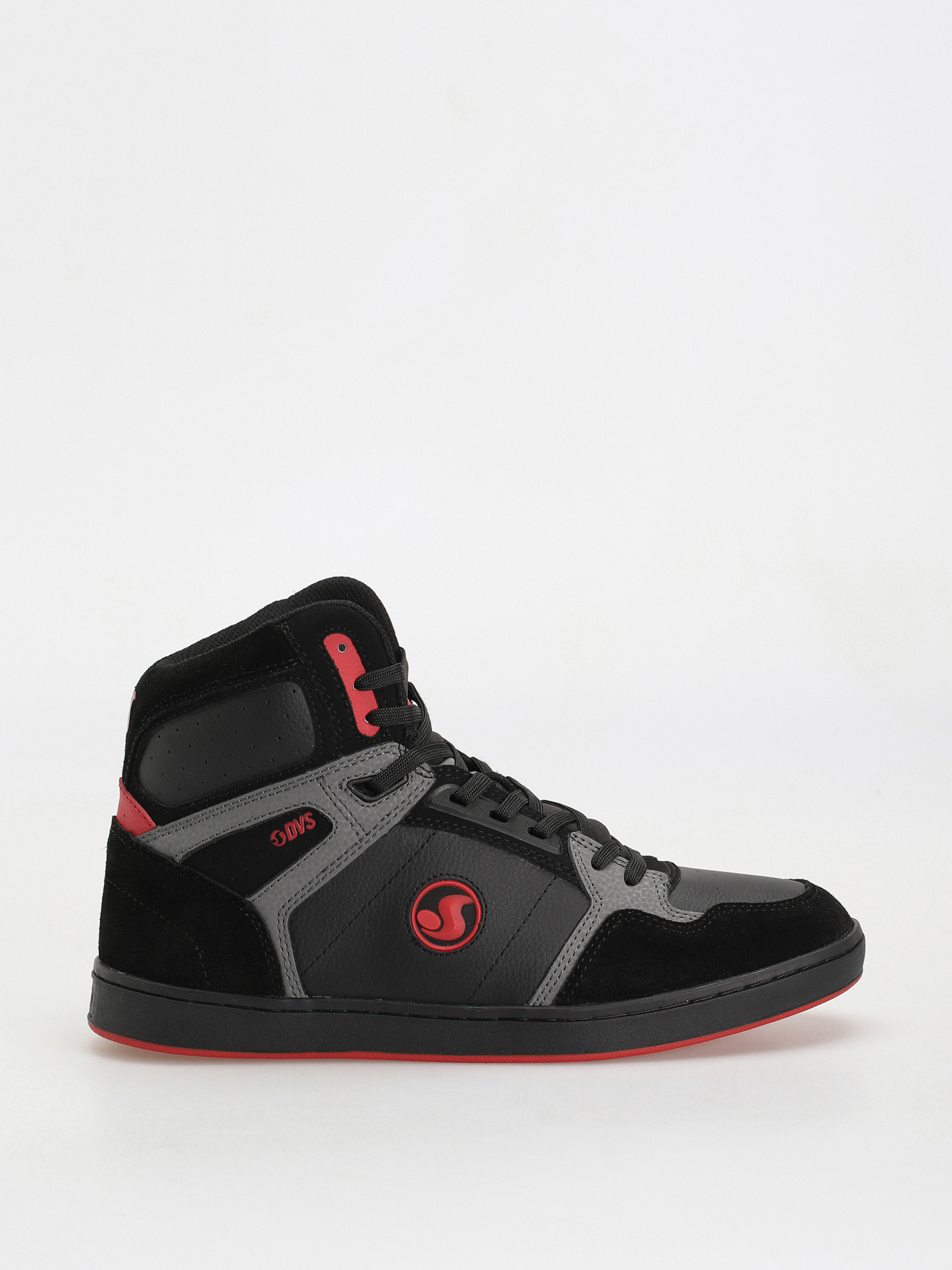 DVS Honcho Shoes (black charcoal red suede)