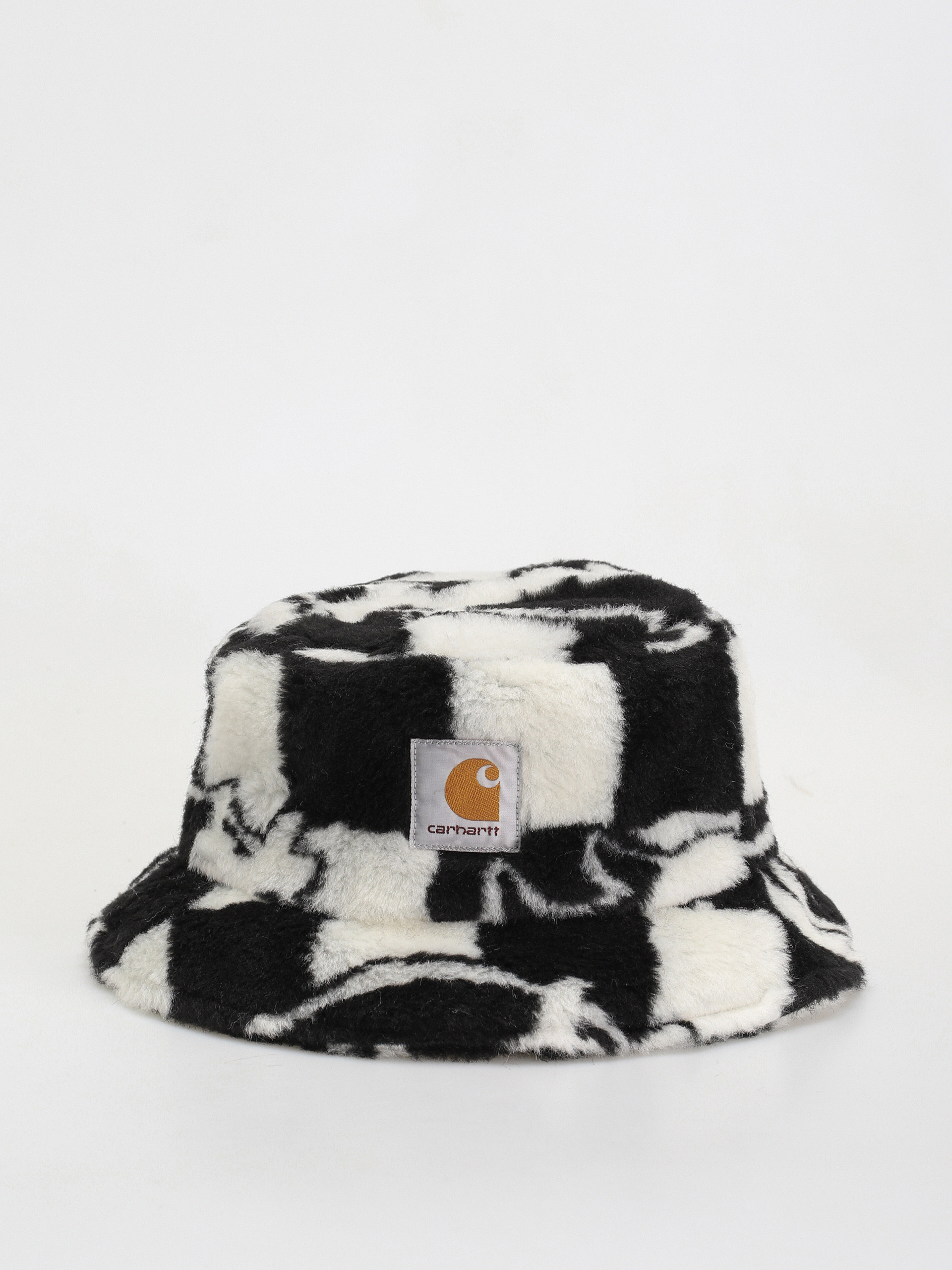 Carhartt WIP Plains Bucket Hat - white, black (joyride jacquard