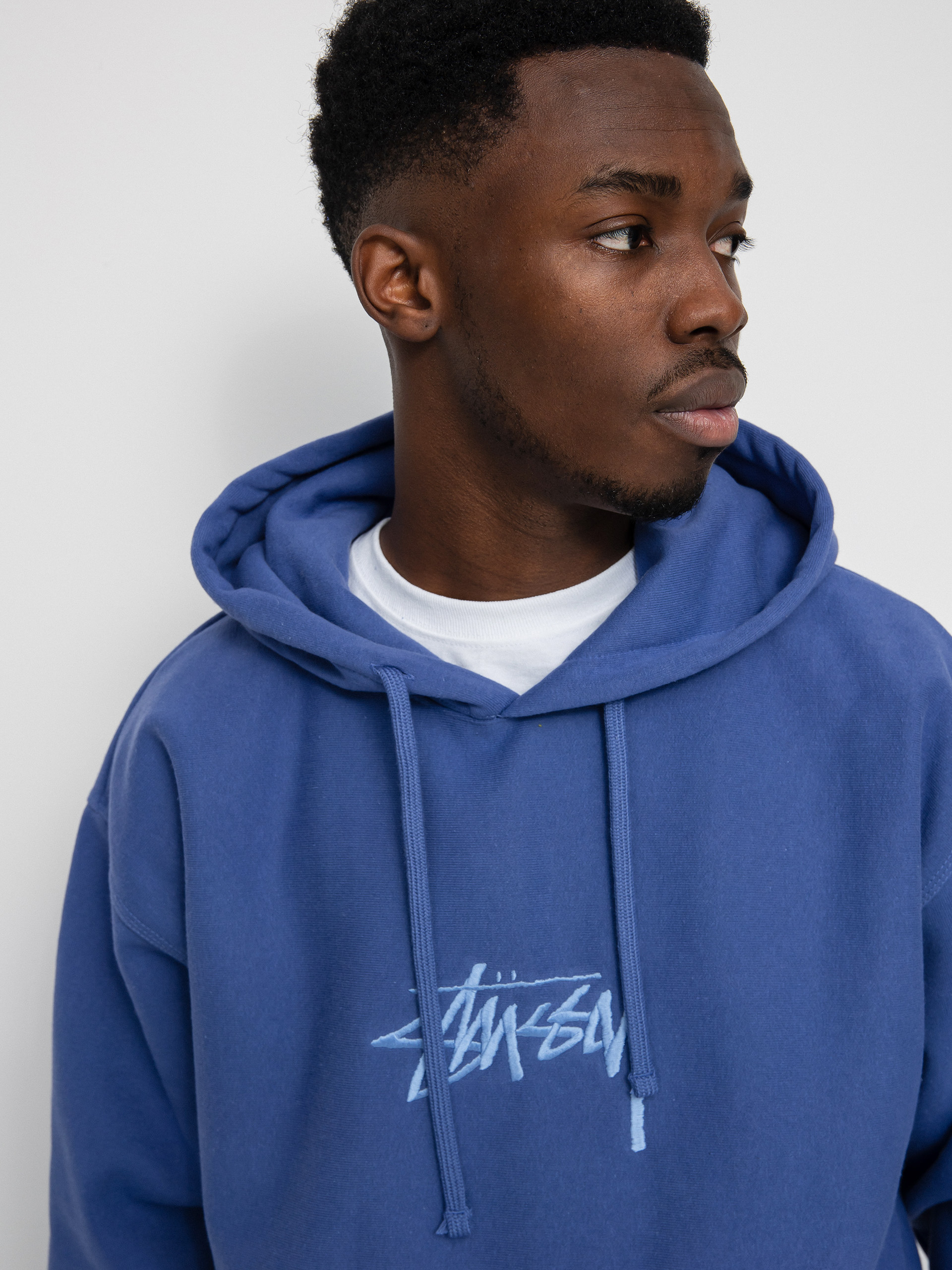 Stussy Stock Logo App. HD Hoodie (denim)
