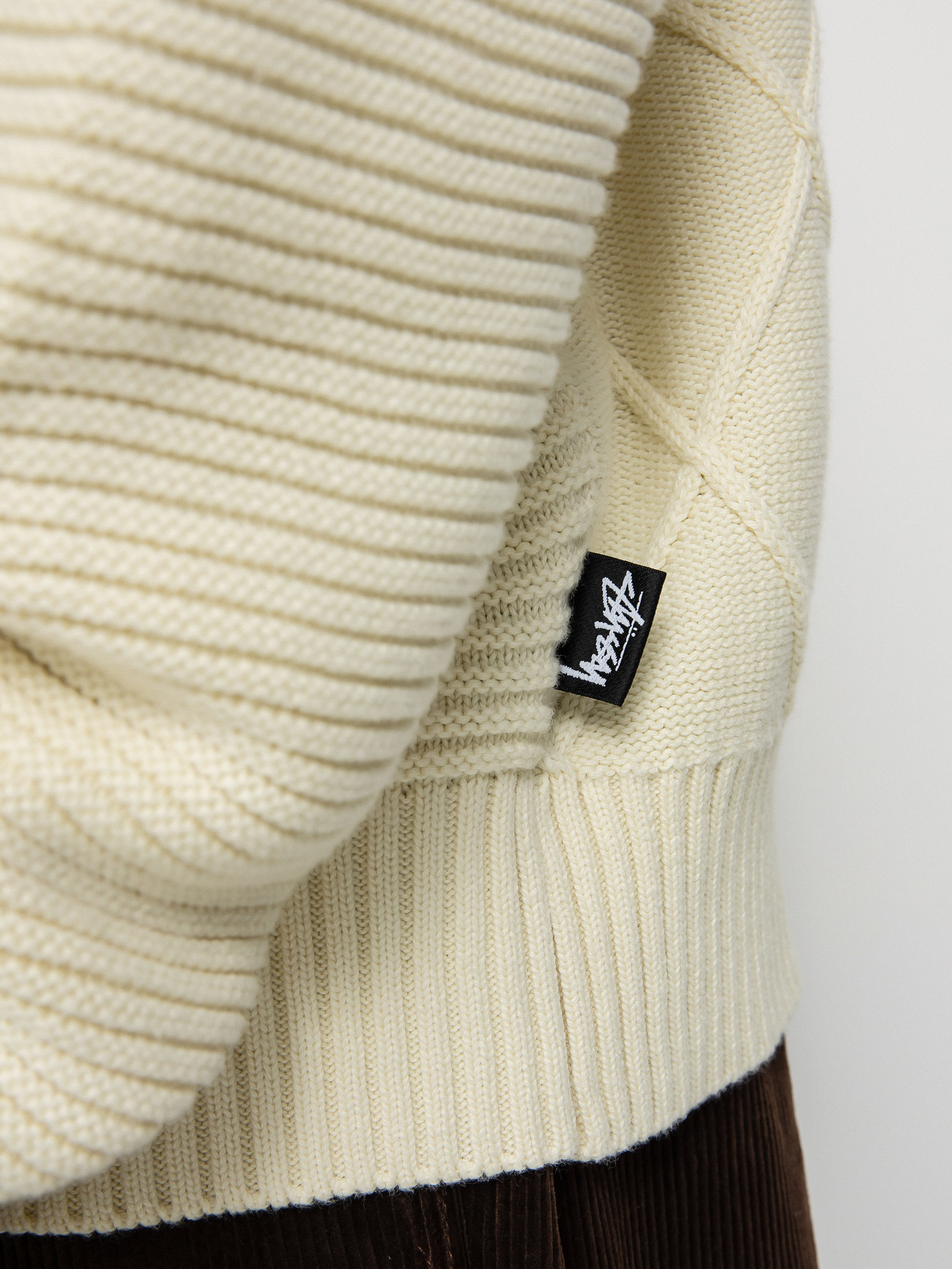 Stussy Patchwork Sweater - beige (natural)