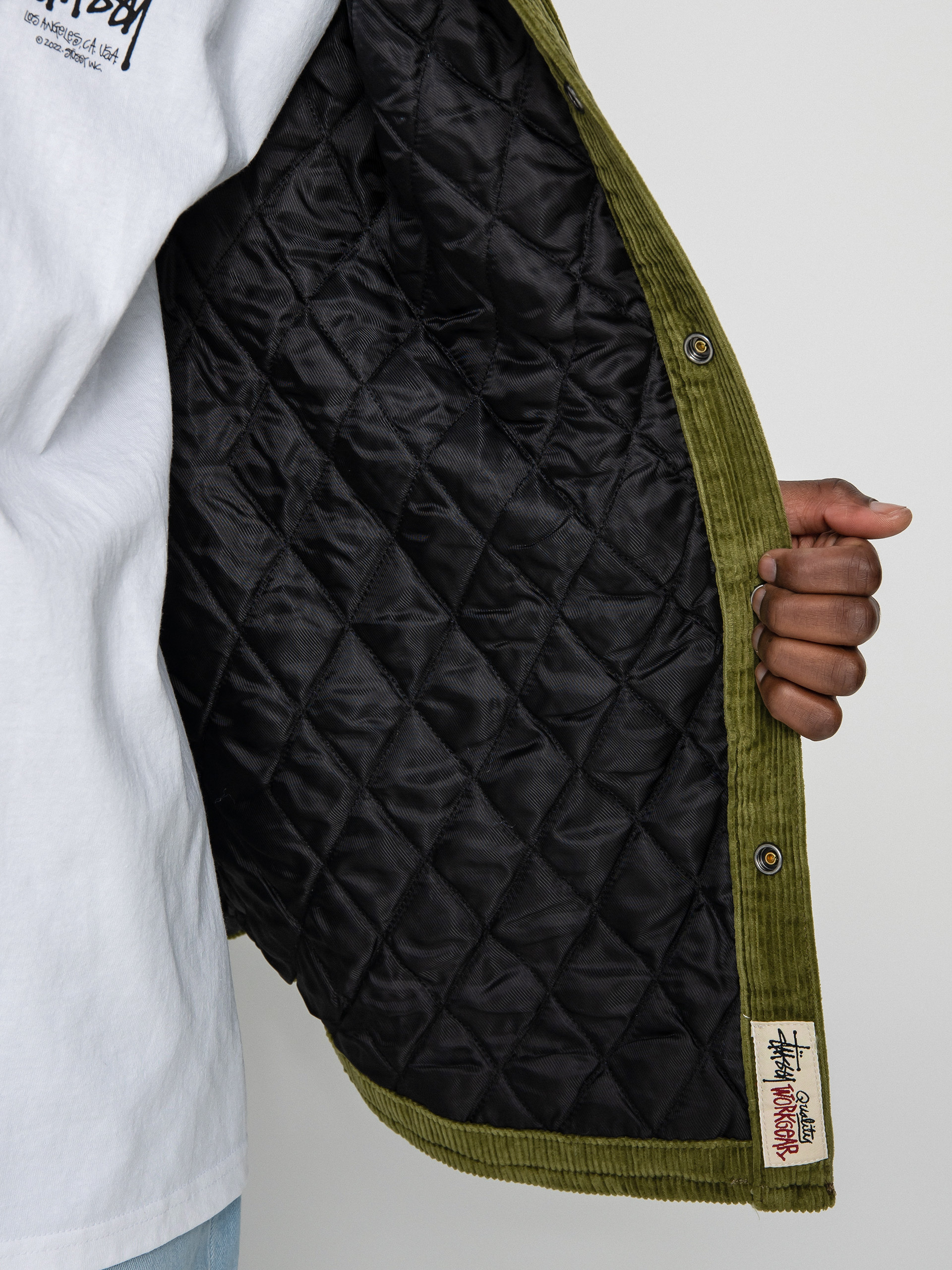 Stüssy Corduroy Quilted Overshirt Cord Quilted Overshirt – Premier