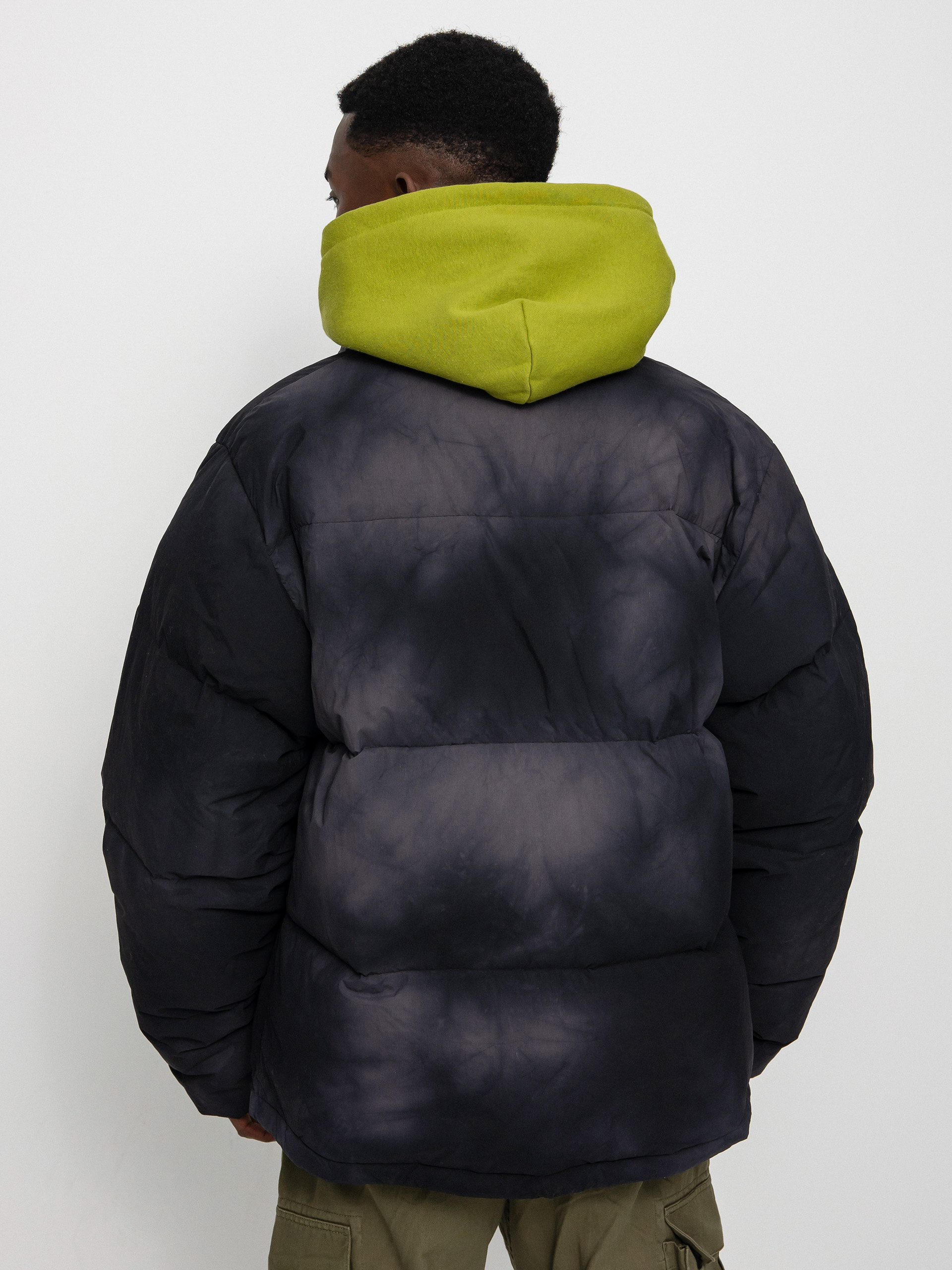Stussy Recycled Nylon Down Puffer Jacket (vintage black)