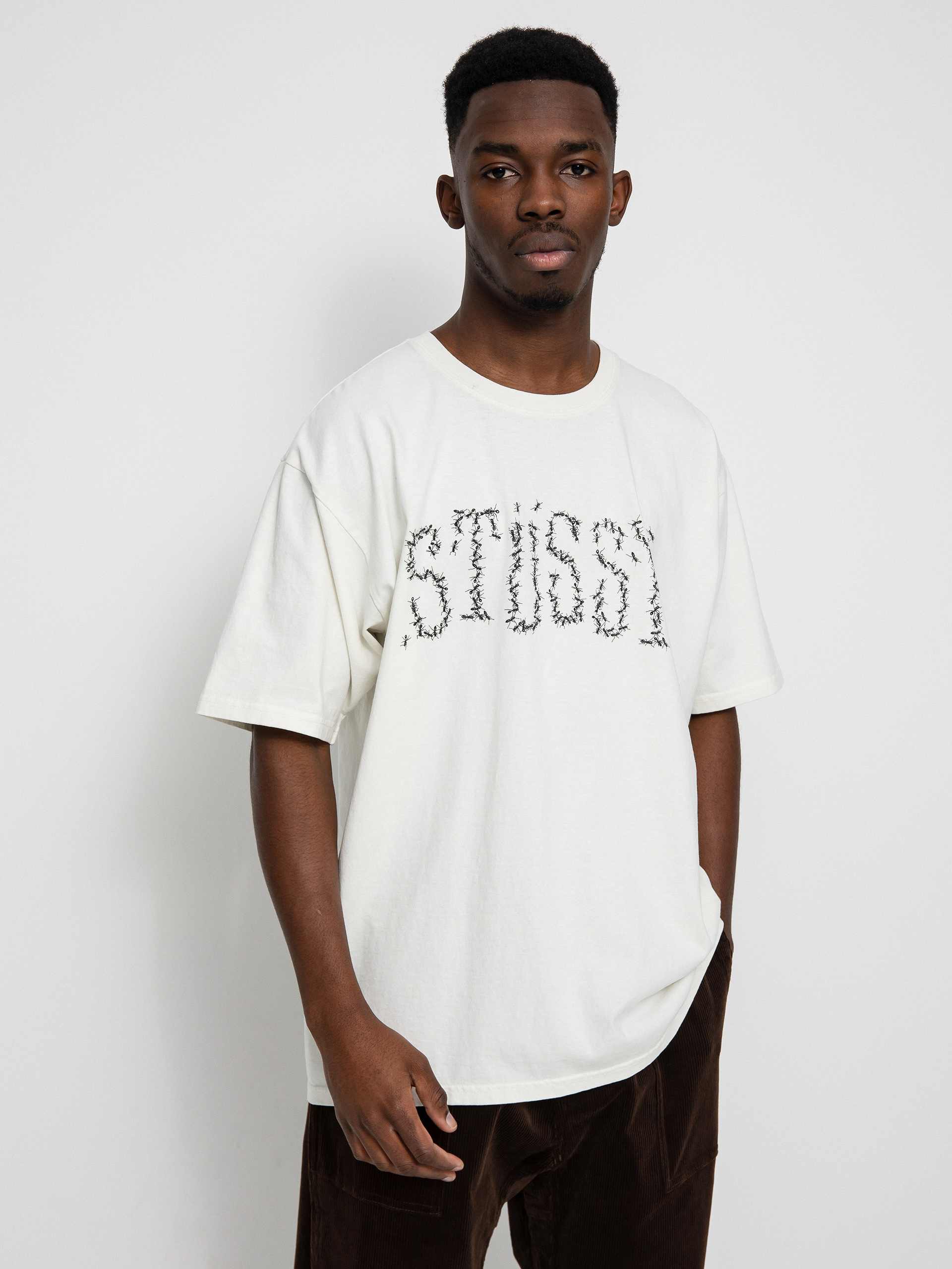 Stussy Ants Pig. Dyed T-shirt - beige (natural)