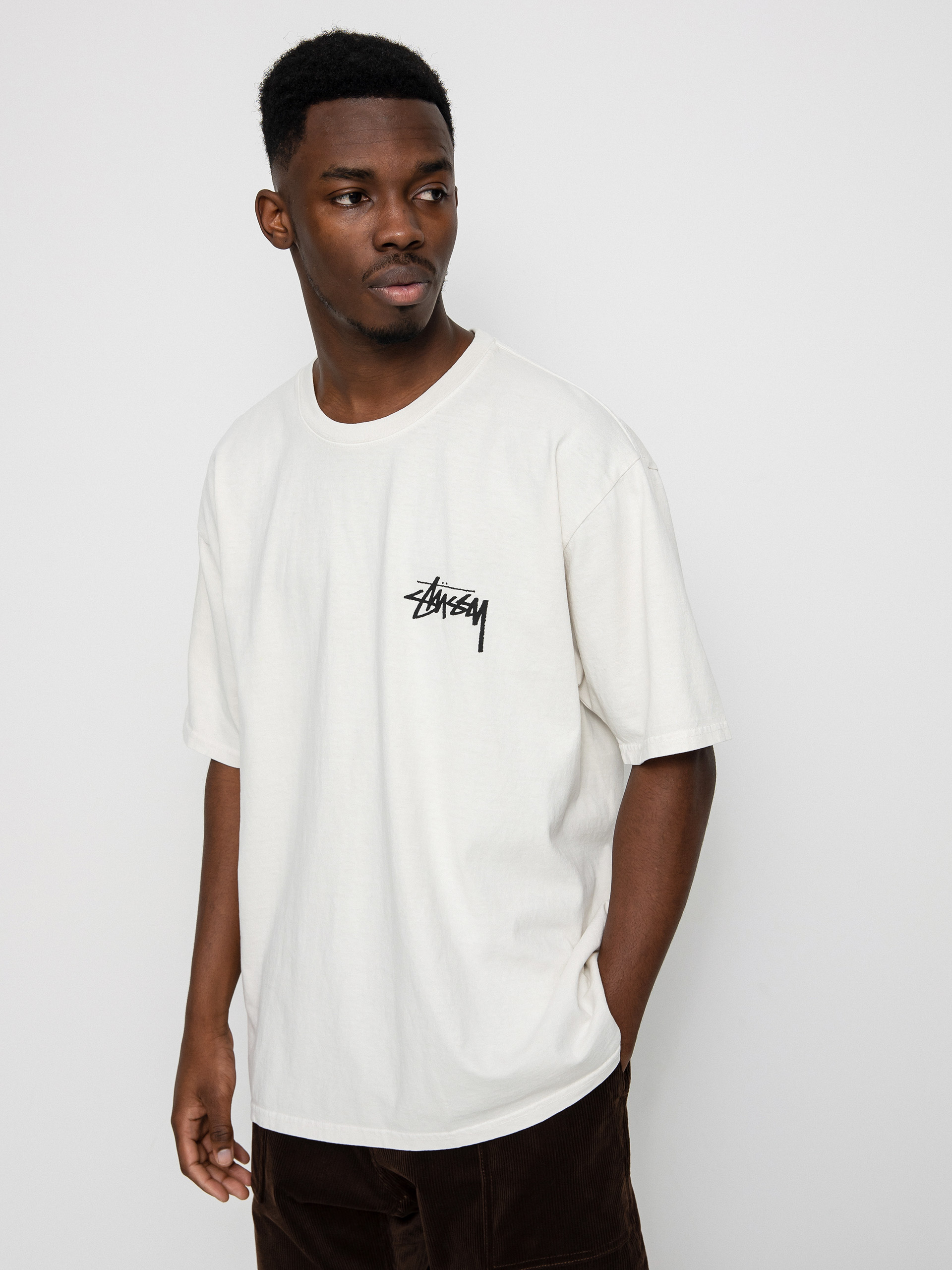 Stussy How We Re Livin Pig. Dyed T-shirt (natural)