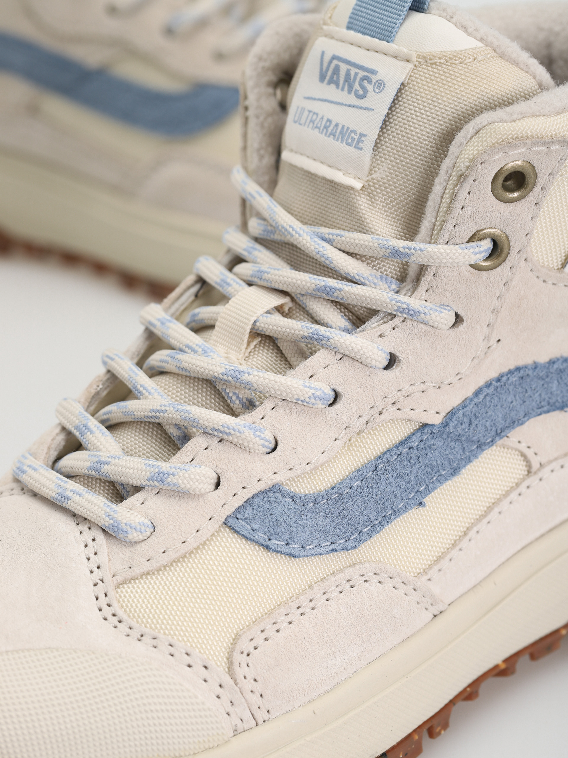Vans Ultrarange Exo Hi MTE 1 Schuhe (vintage white/blue stripe)