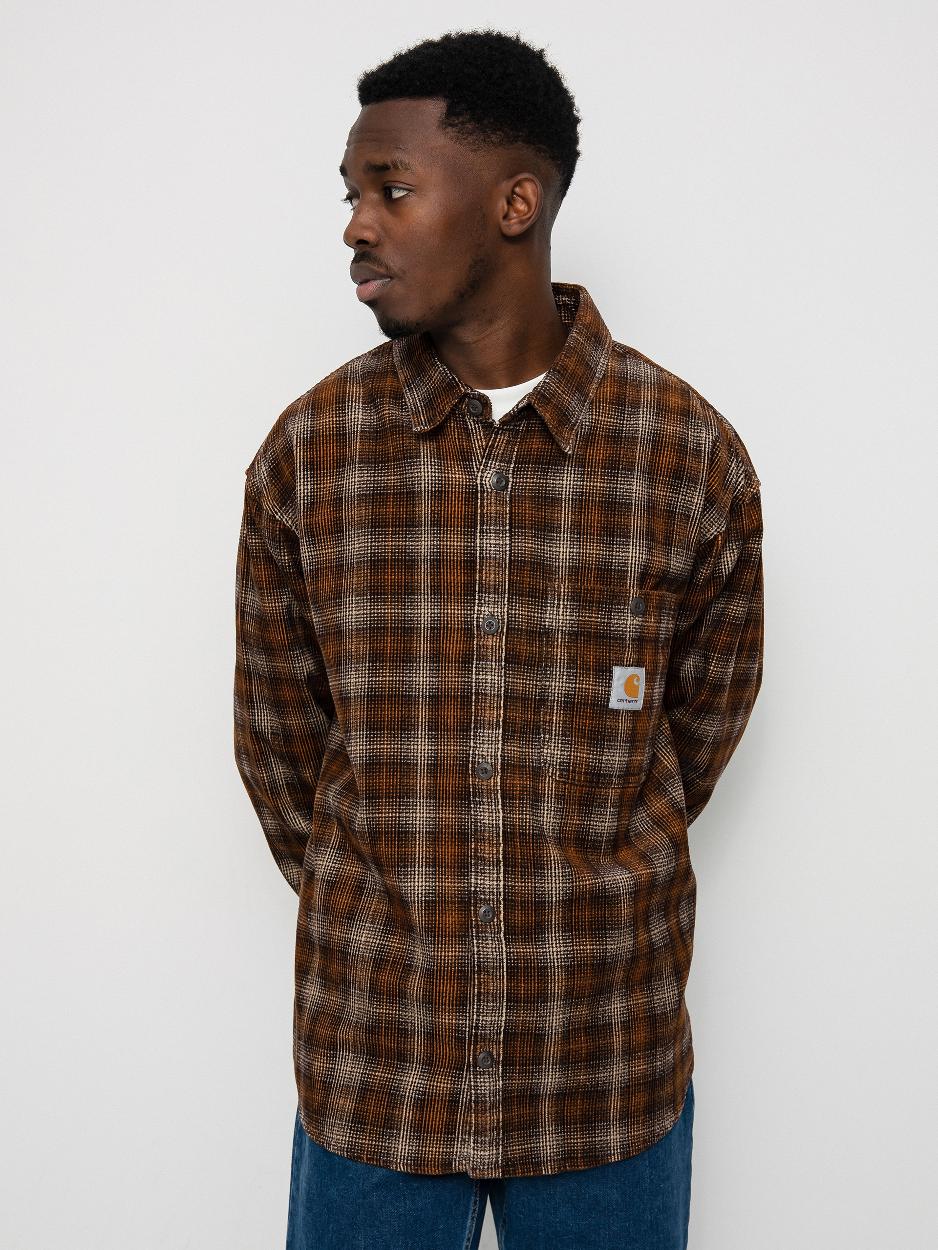 Carhartt WIP Flint Shirt - brown (wiley check/hamilton brown) 