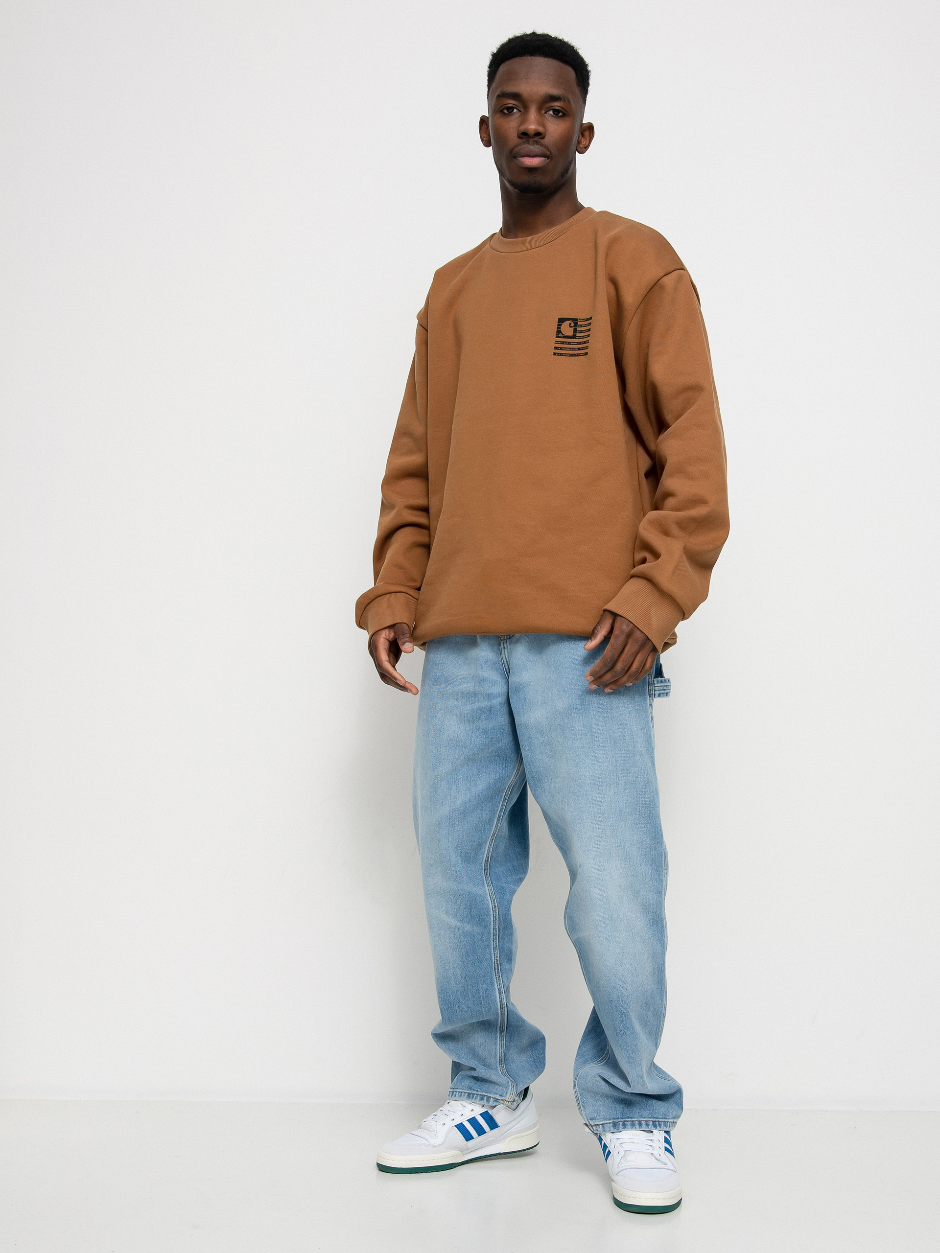 Carhartt WIP Label State Flag Sweatshirt (hamilton brown/black)