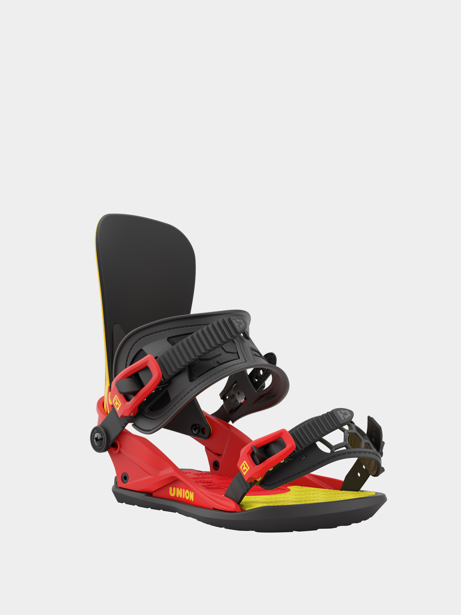 Mens Union Strata x Cobra Dogs Snowboard bindings (yellow red)