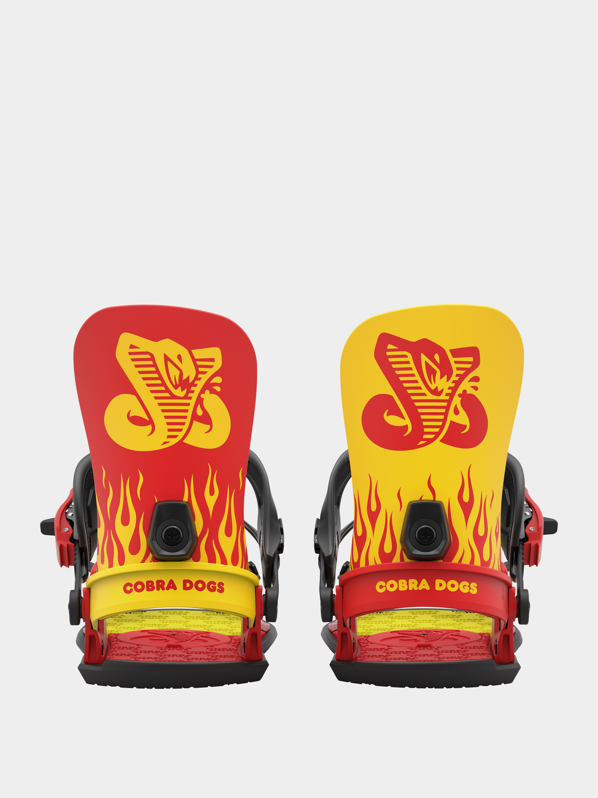Mens Union Strata x Cobra Dogs Snowboard bindings (yellow red)