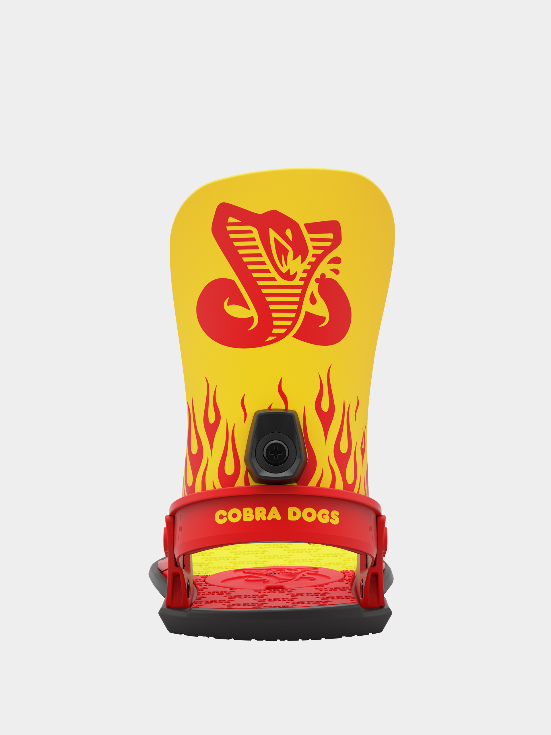 Union Strata x Cobra Dogs Snowboard bindings - red, yellow (yellow