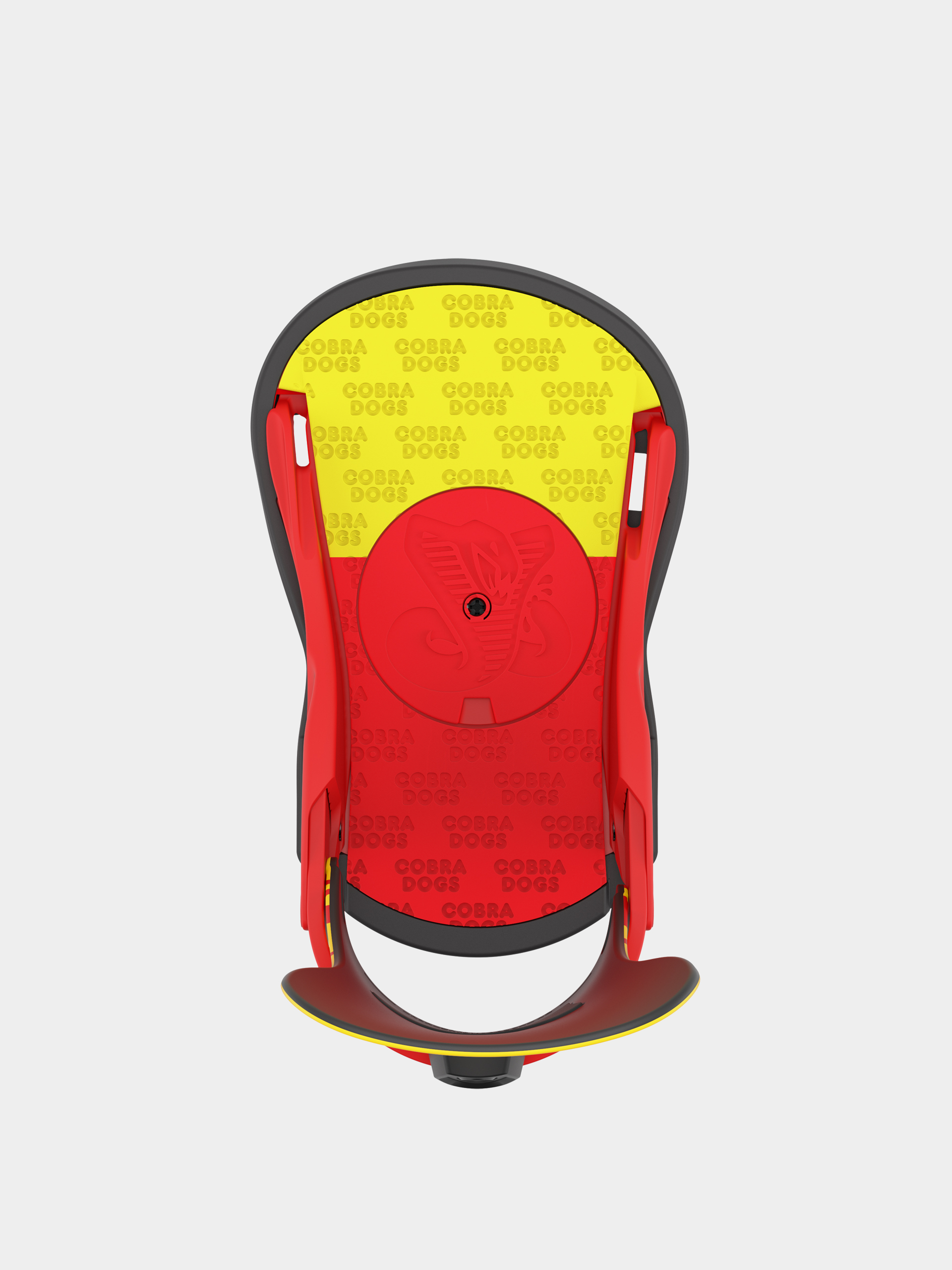 Union Strata x Cobra Dogs Snowboard bindings - red, yellow (yellow