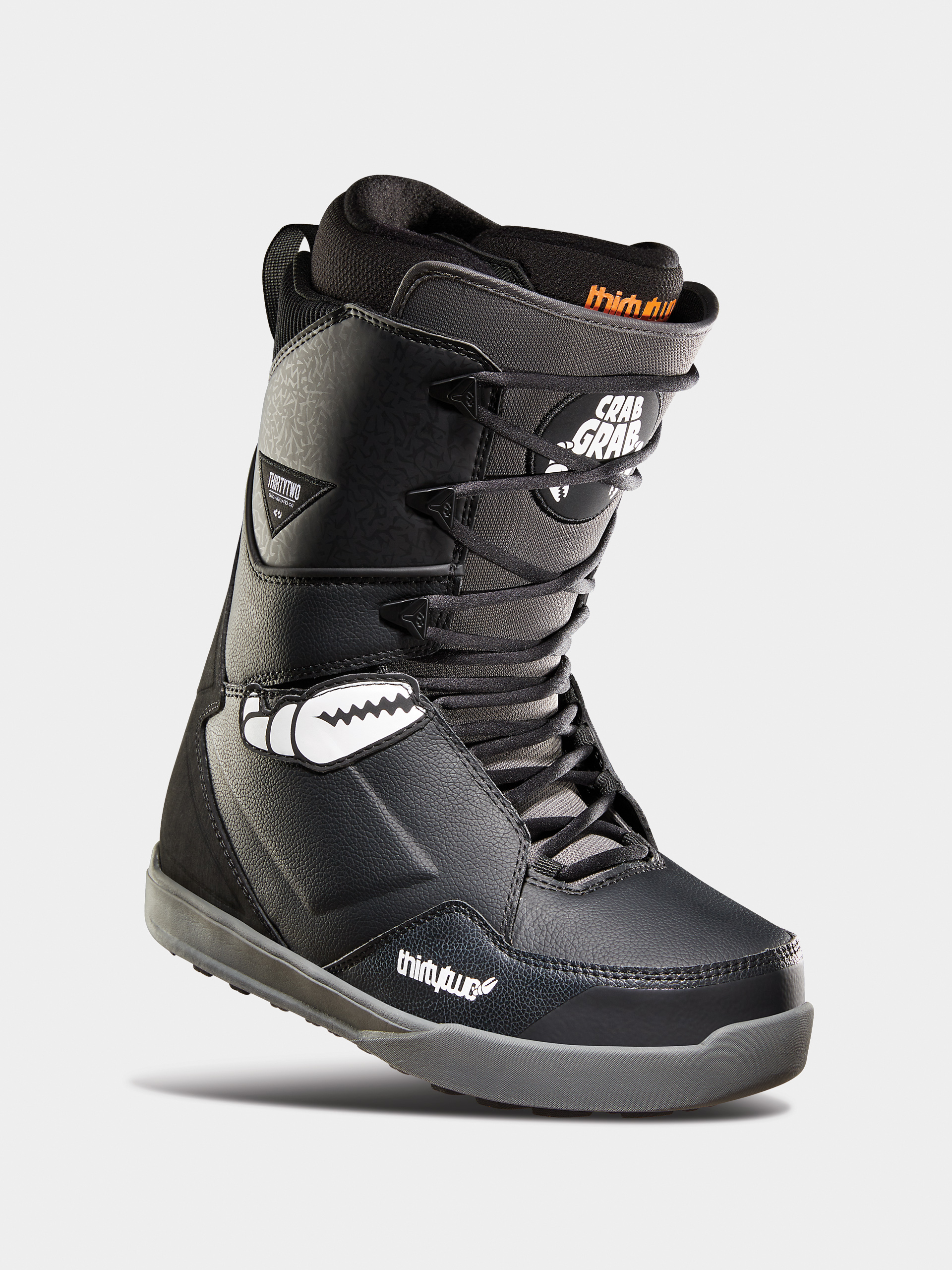 Herren ThirtyTwo Lashed Crab Grab Snowboardschuhe (black/grey/white)