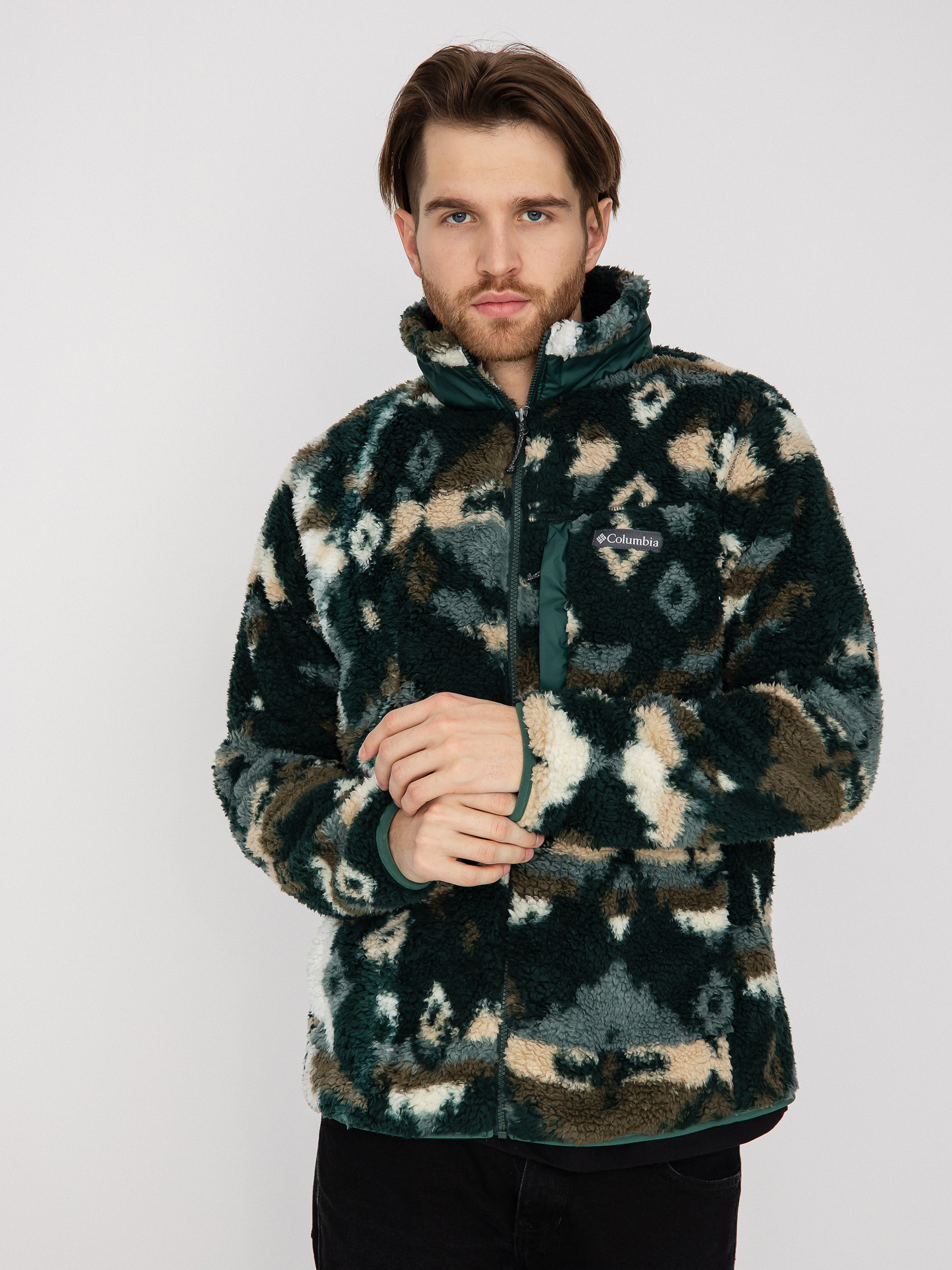 Columbia Winter Pass Print Fleece Full Zip Fleece - camo (spruce