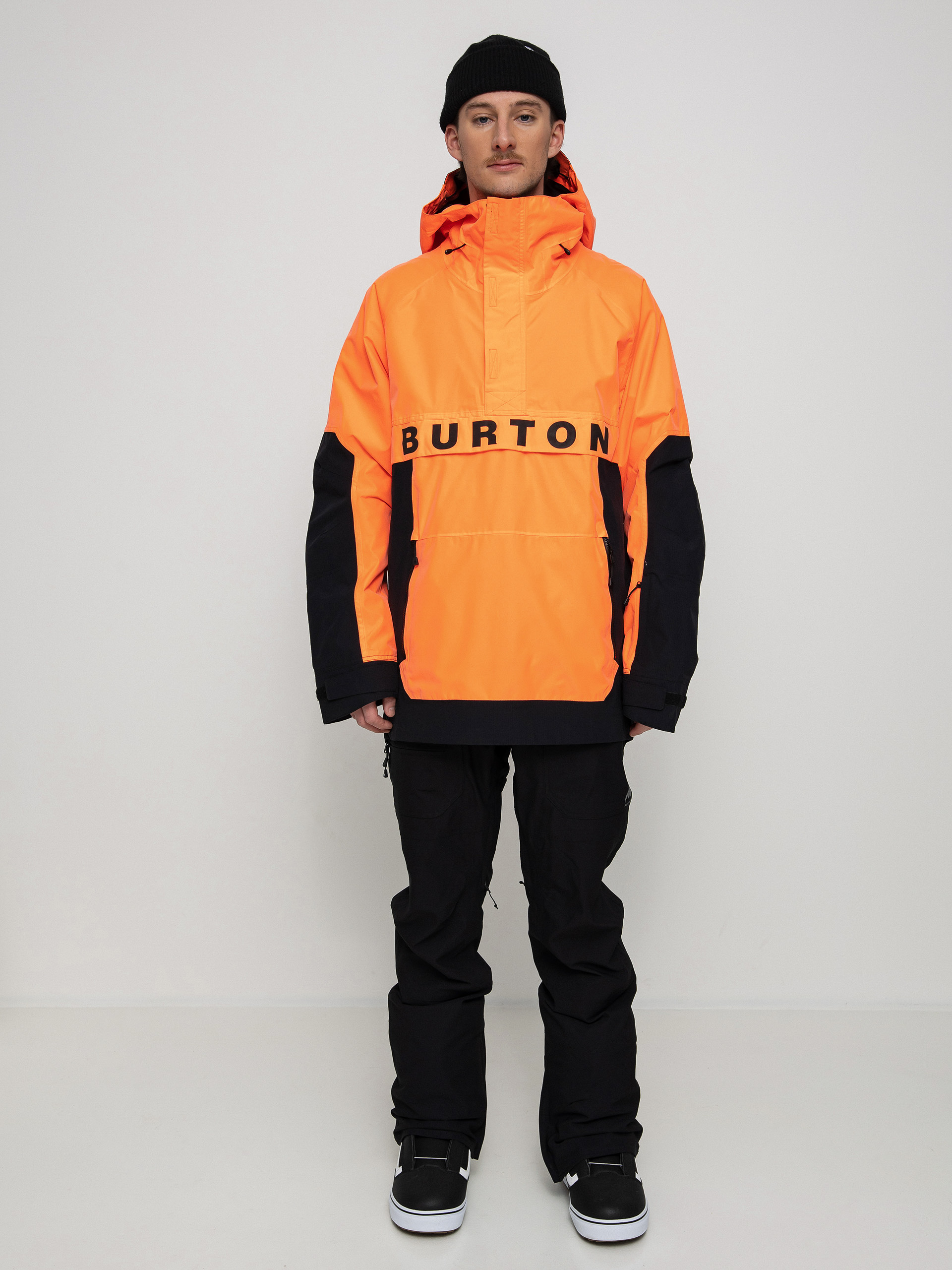 Mens Burton Frostner Anorak Snowboard jacket (tetra orange/true black)