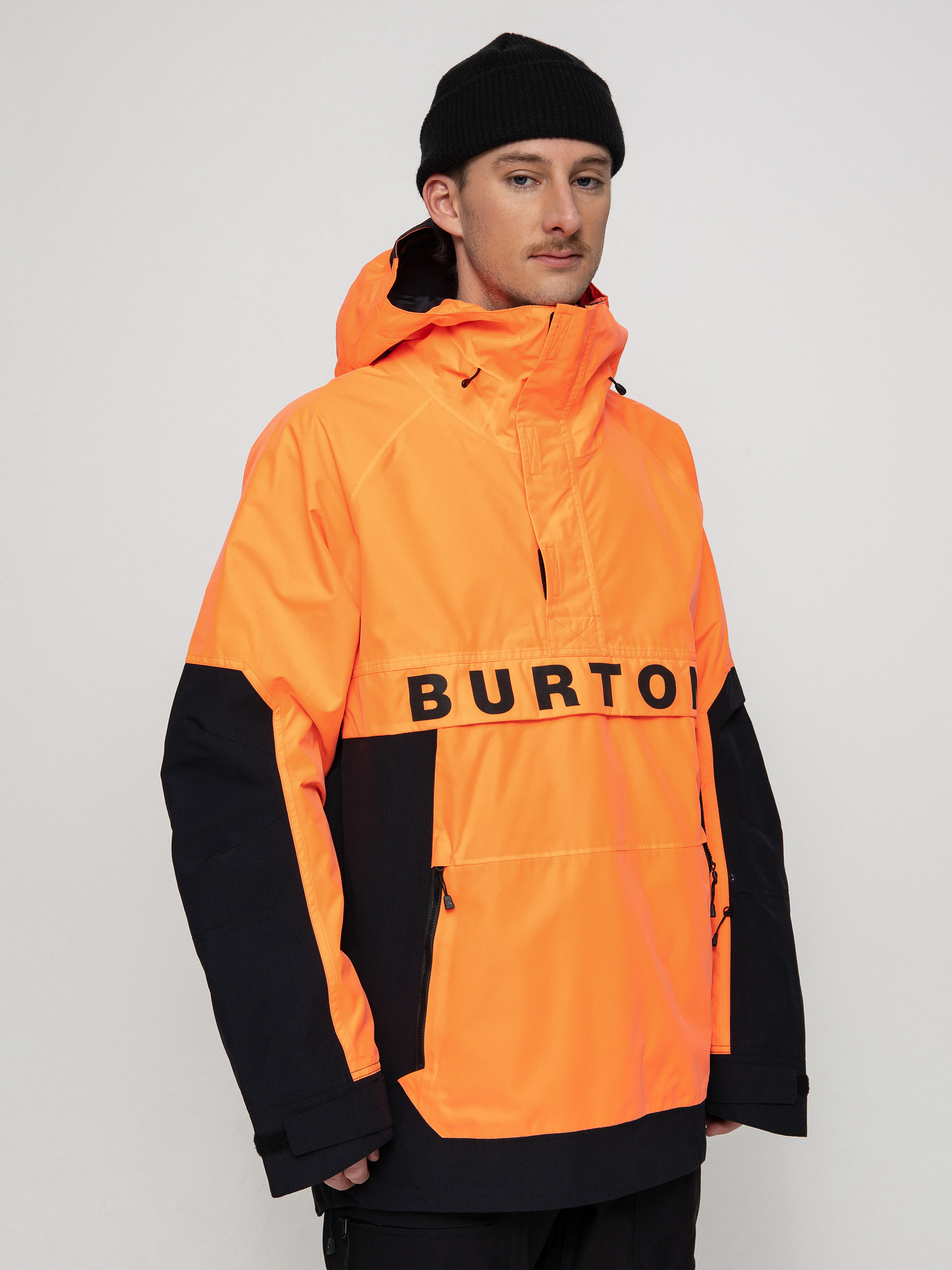 Mens Burton Frostner Anorak Snowboard jacket (tetra orange/true black)