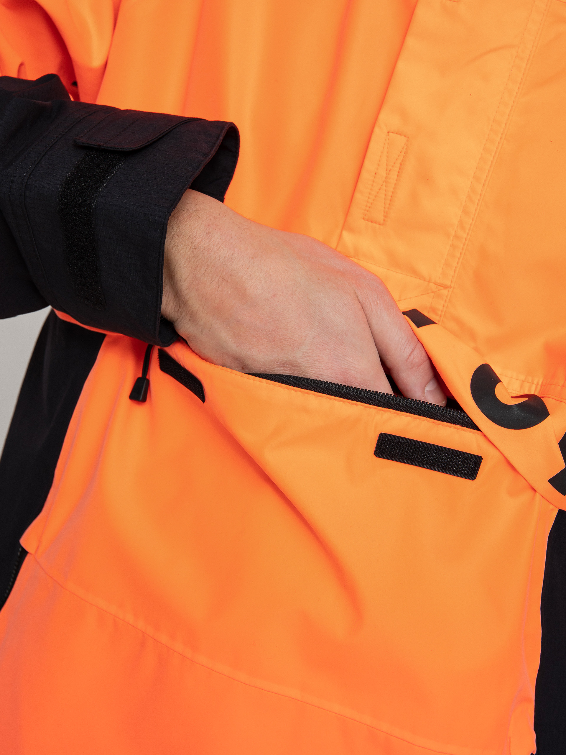 Mens Burton Frostner Anorak Snowboard jacket (tetra orange/true black)
