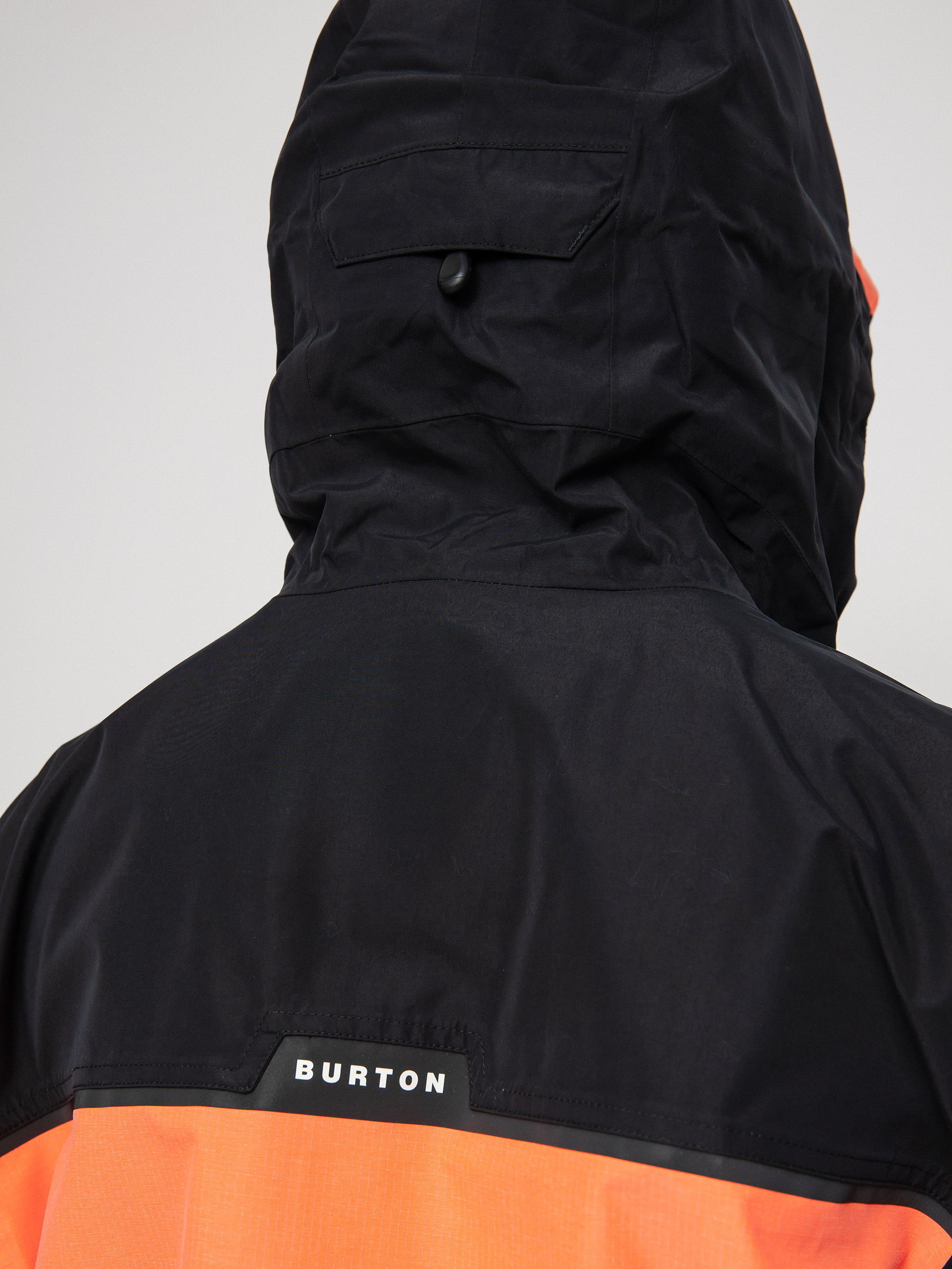 Mens Burton Frostner Snowboard jacket (true black/tetra orange)