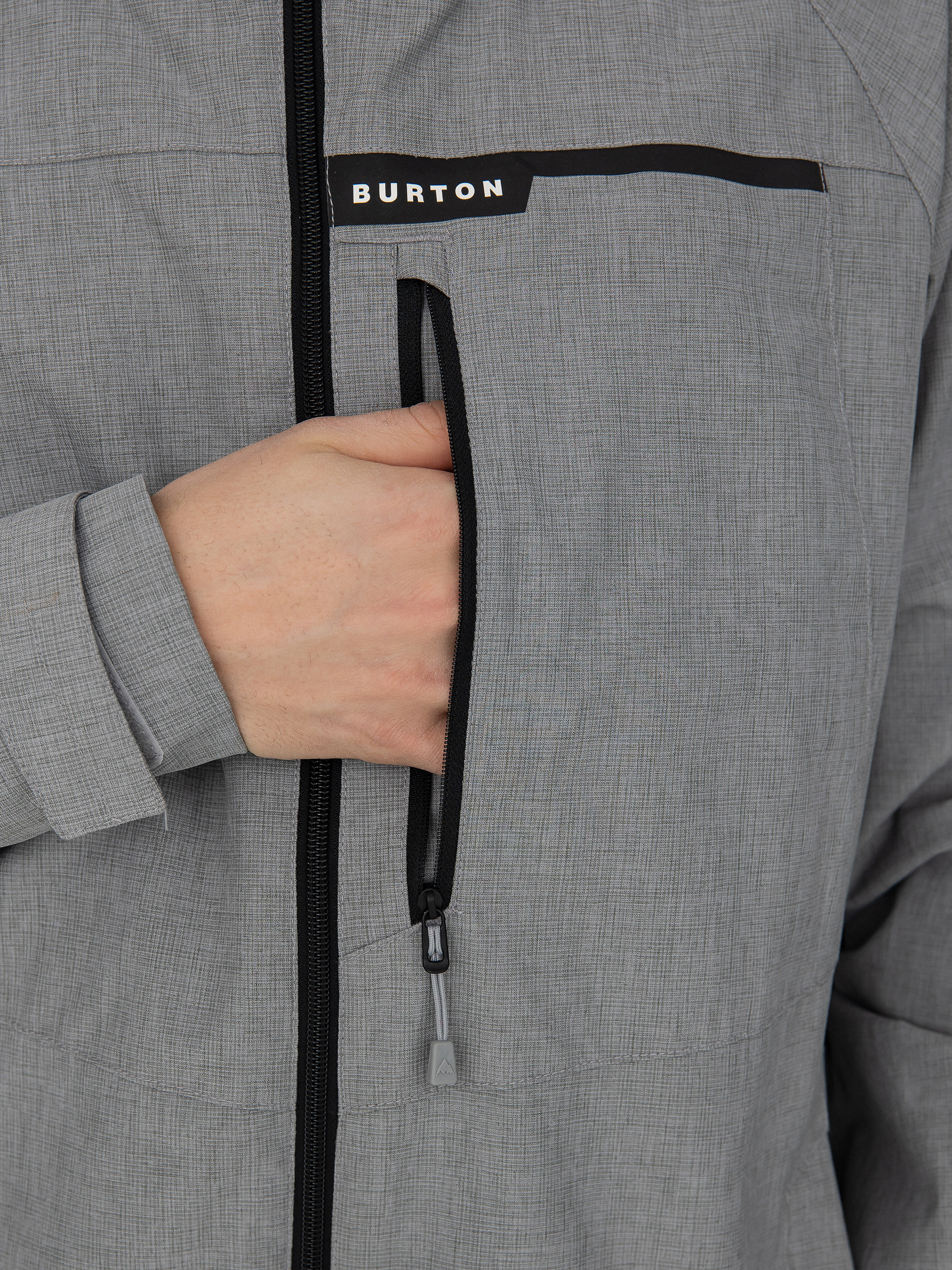 Mens Burton Lodgepole Snowboard jacket (sharkskin)