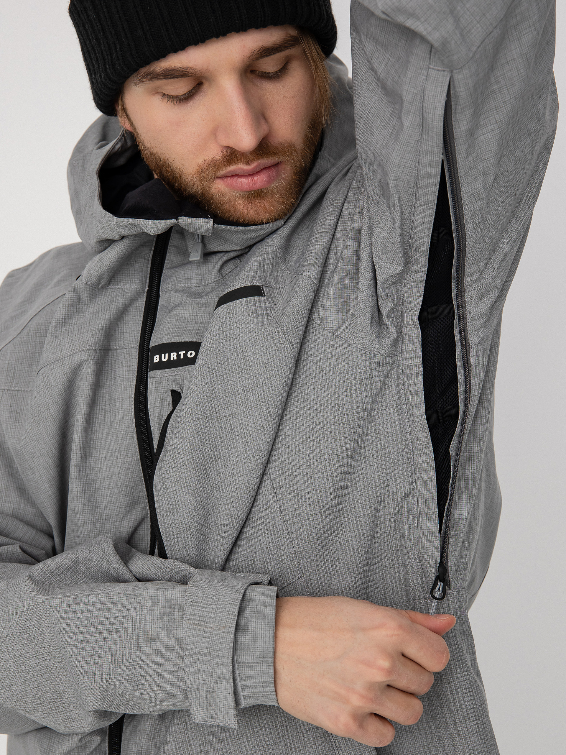 Mens Burton Lodgepole Snowboard jacket (sharkskin)